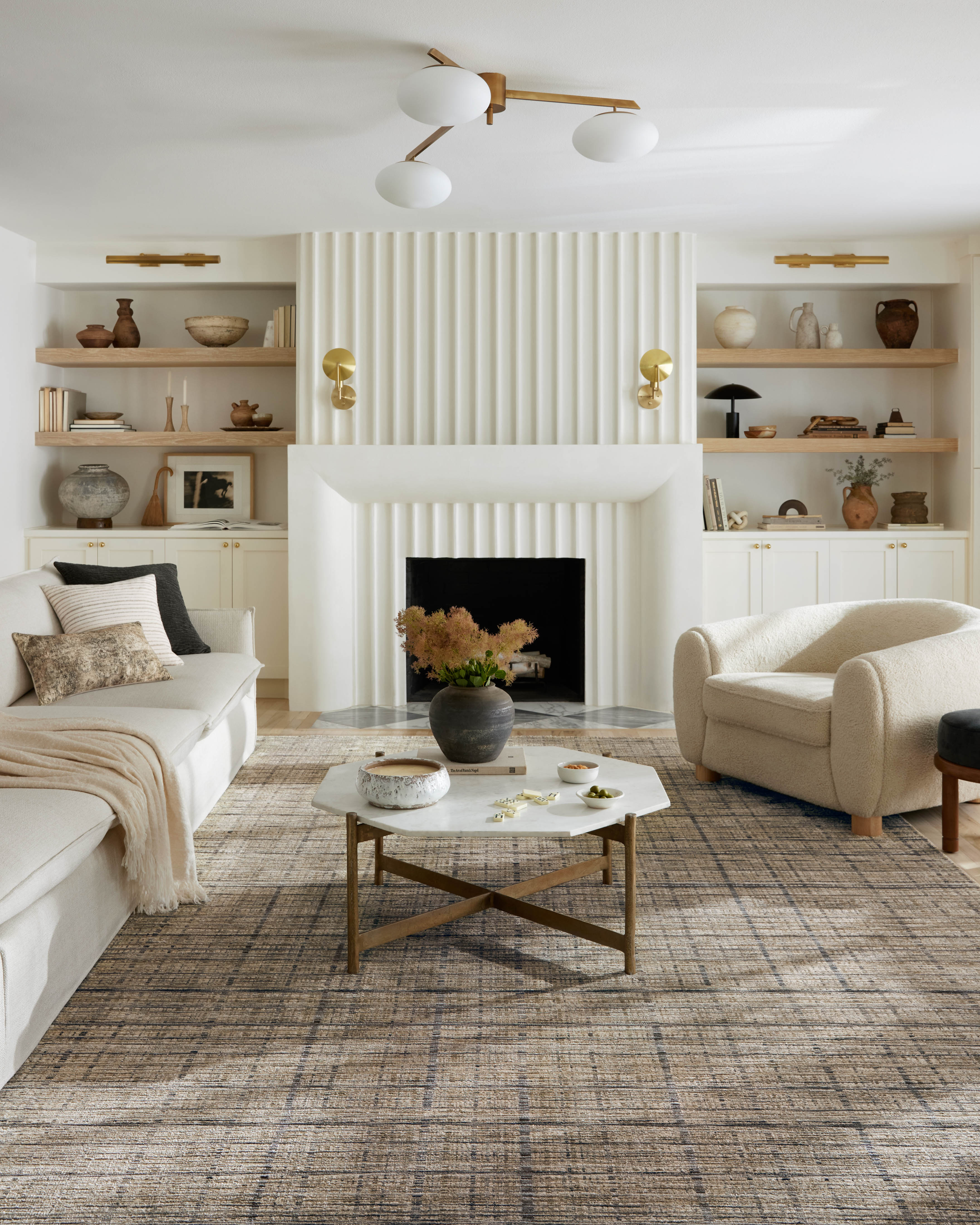 Loloi Soho Pebble / Charcoal Rug RUGS - synthetic Loloi