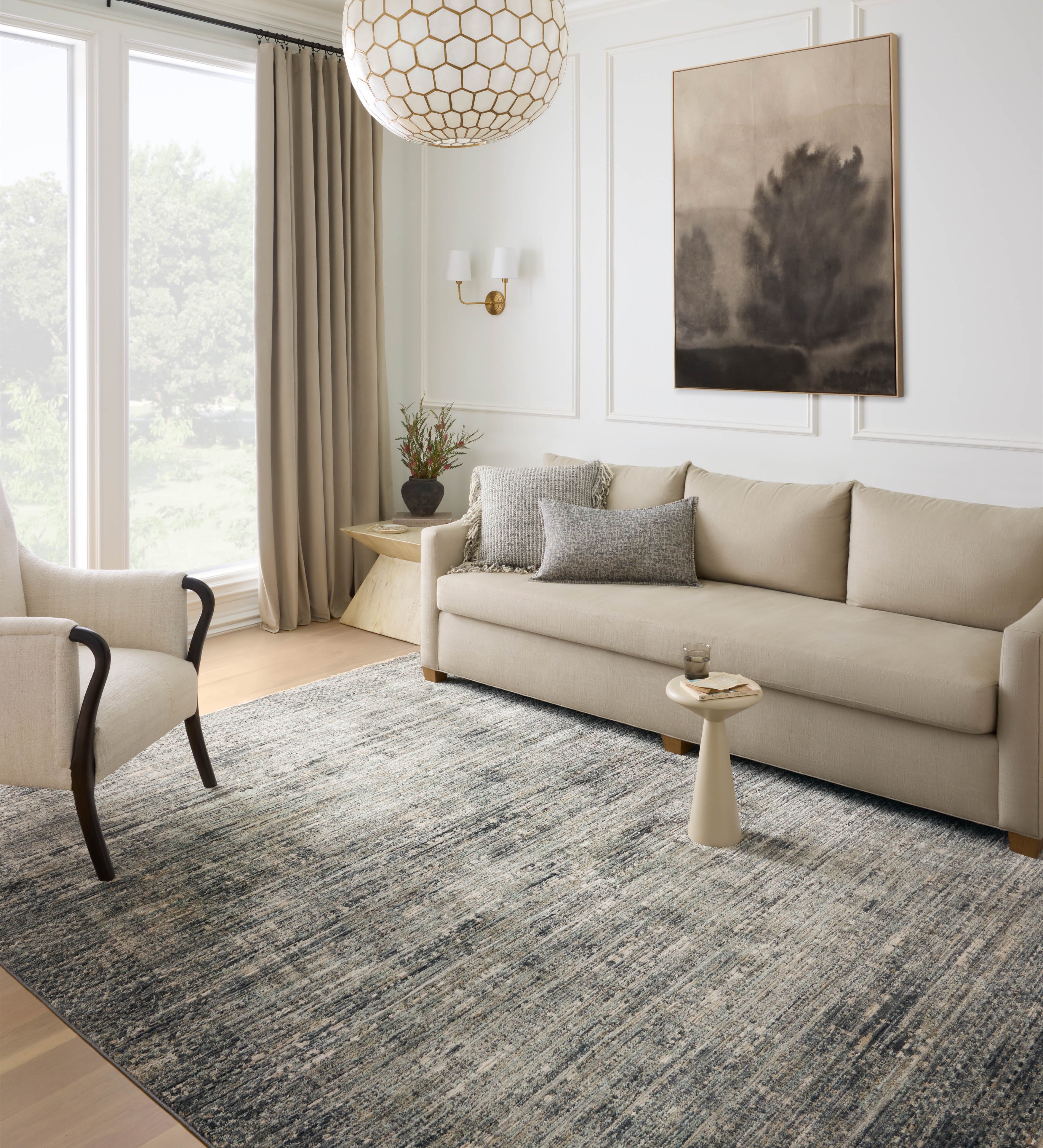 Loloi Soho Multi / Slate Rug RUGS - synthetic Loloi