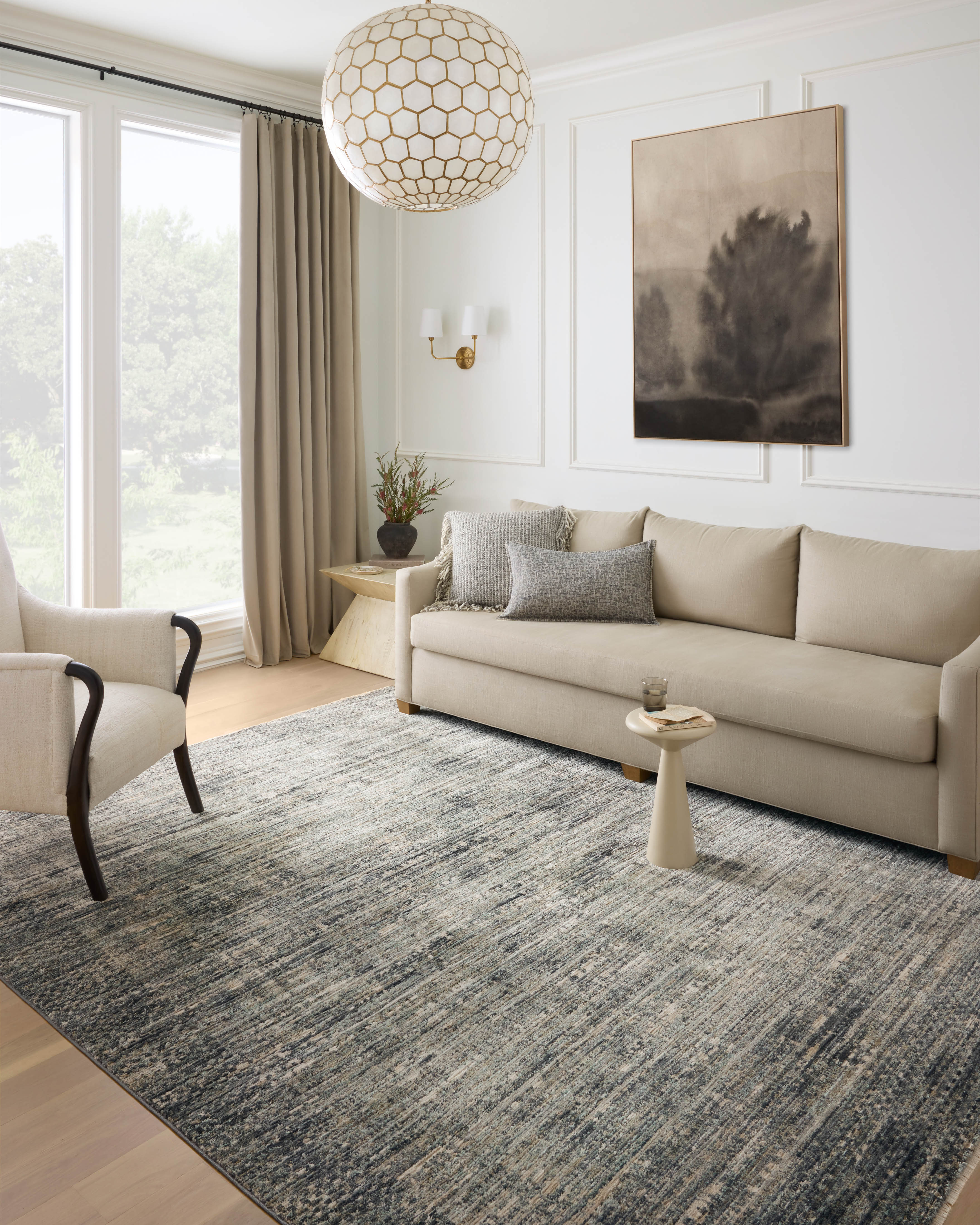 Loloi Soho Multi / Slate Rug RUGS - synthetic Loloi