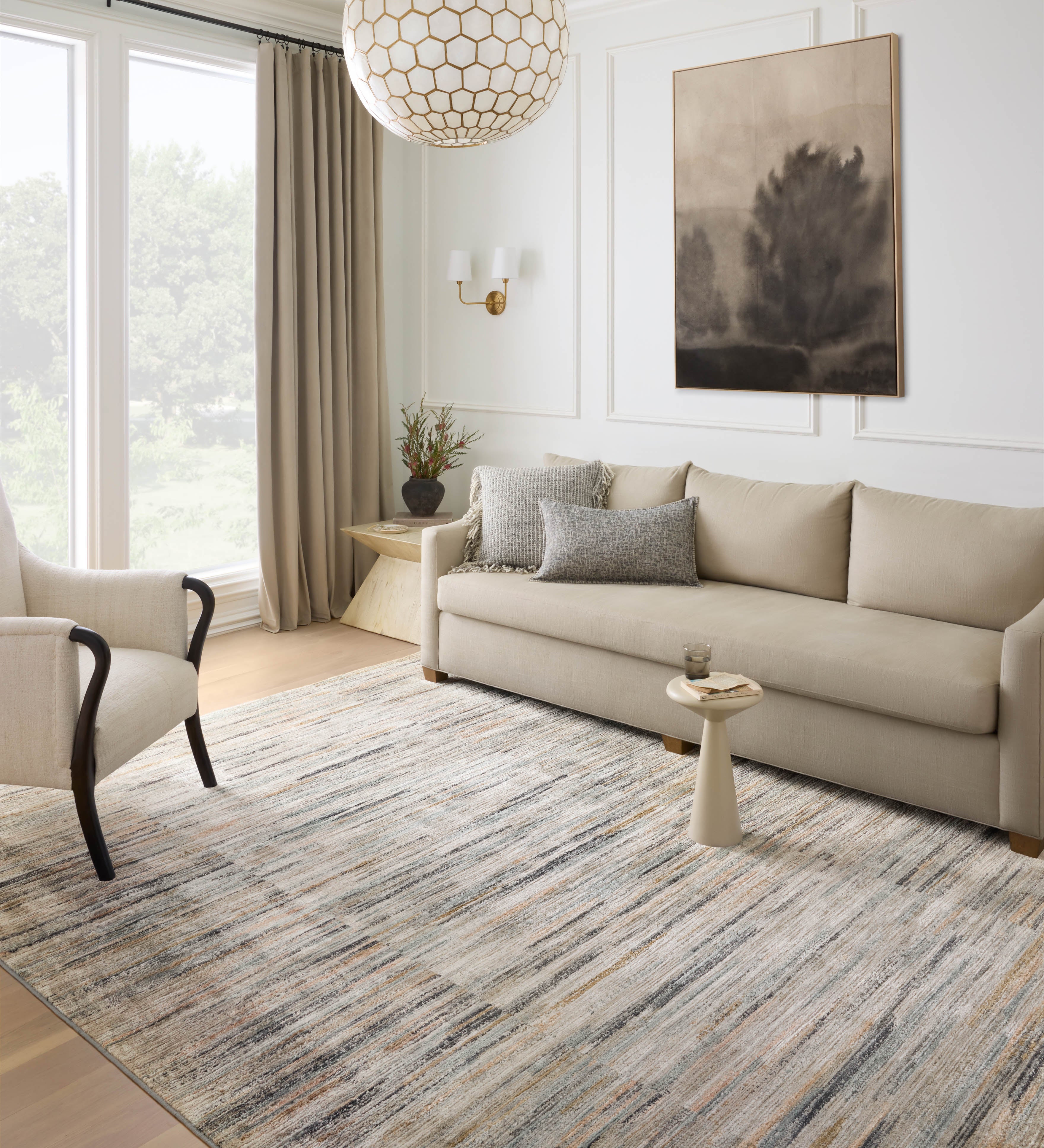 Loloi Soho Multi / Dove Rug RUGS - synthetic Loloi