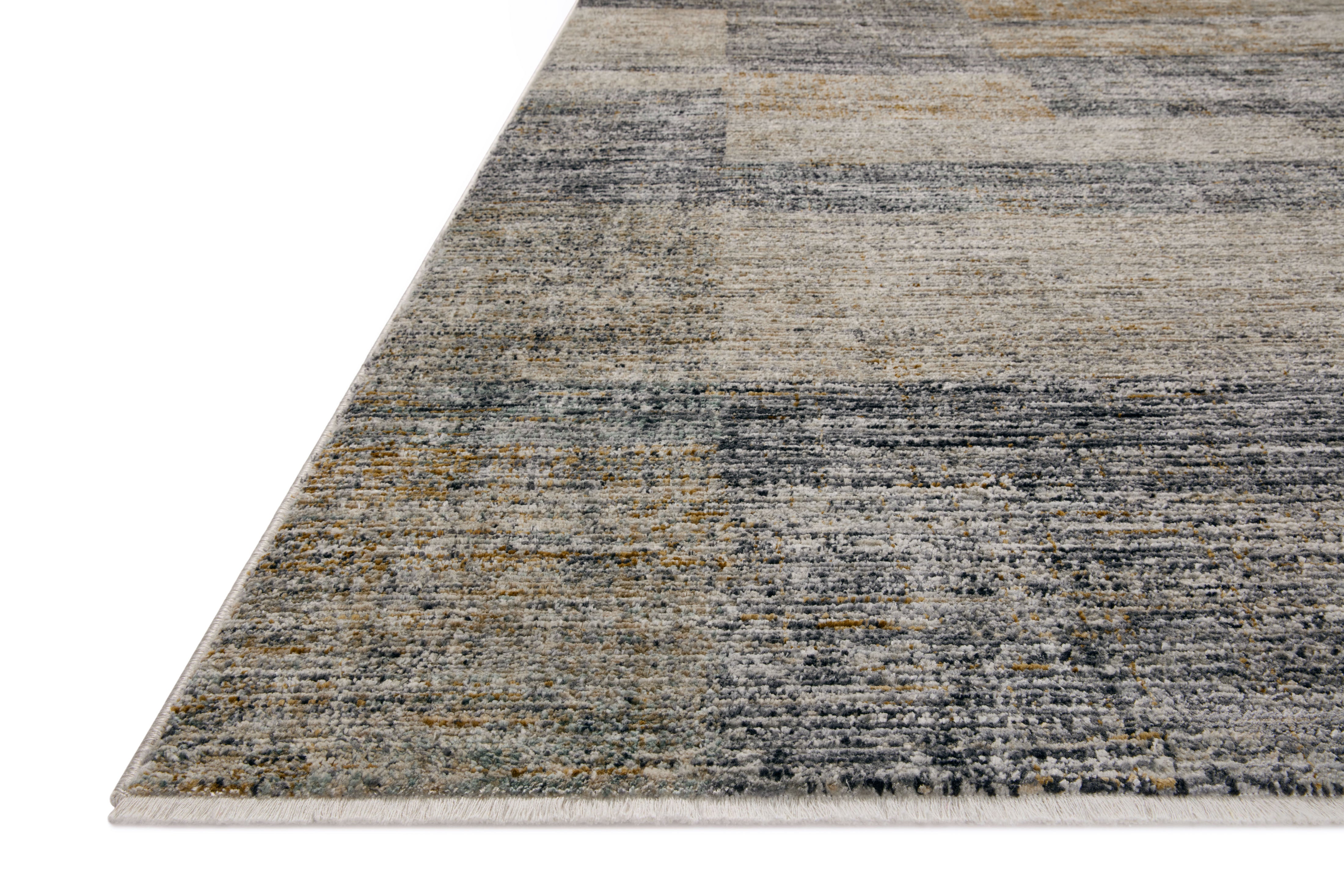 Loloi Soho Grey / Gold Rug RUGS - synthetic Loloi