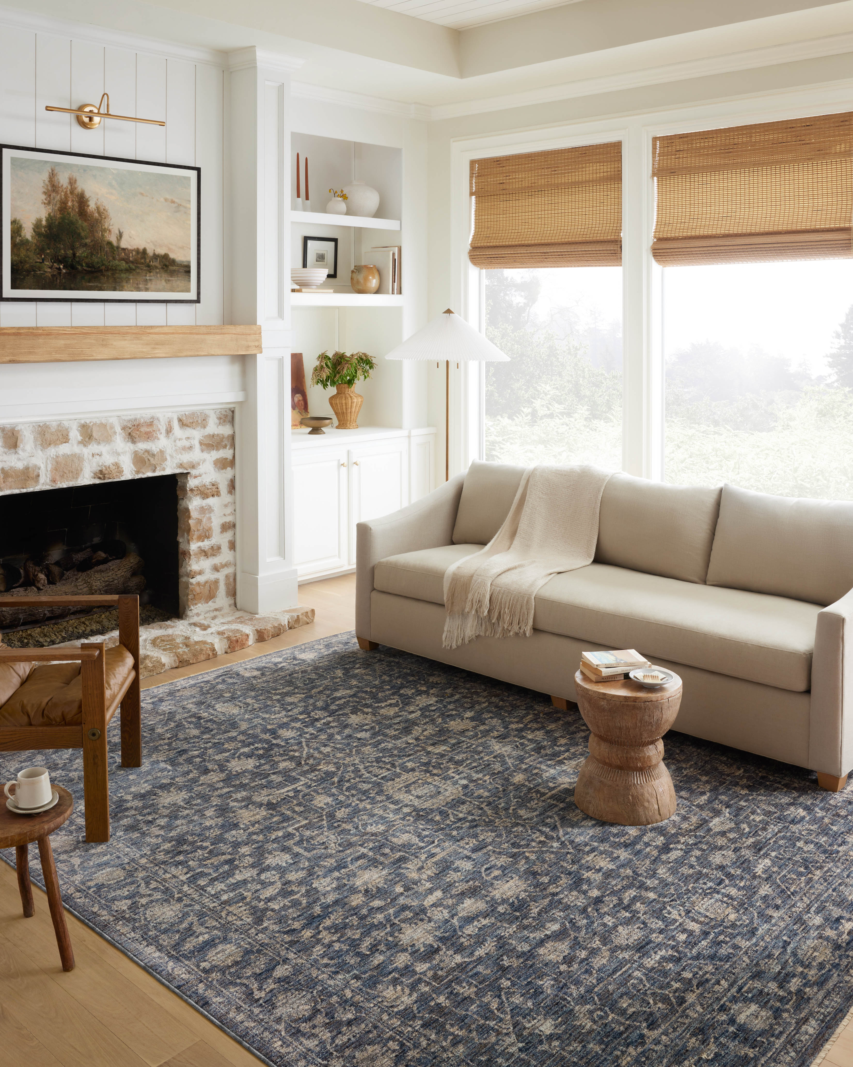 Loloi Sorrento Midnight / Natural Rug RUGS - synthetic Loloi