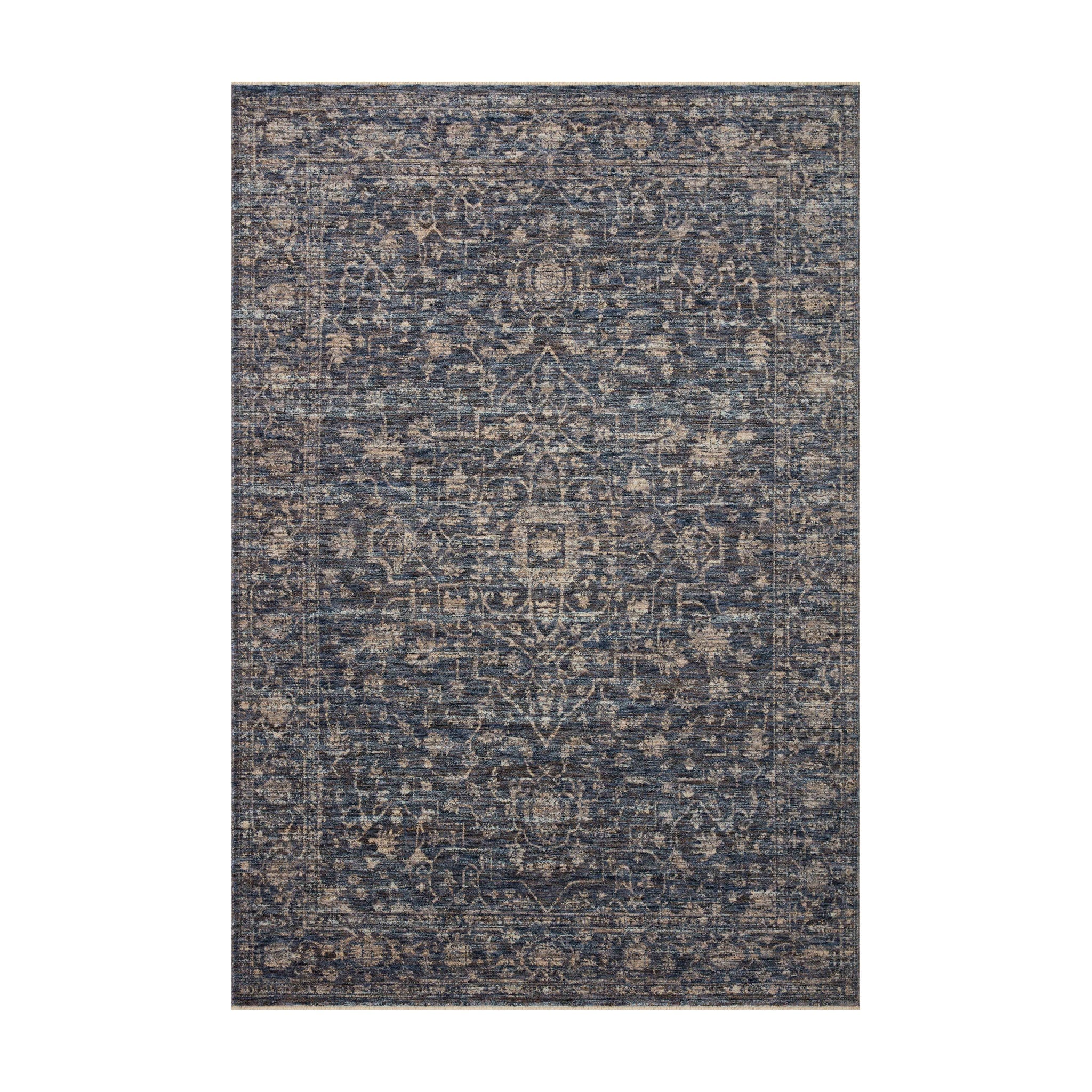 Loloi Sorrento Midnight / Natural Rug RUGS - synthetic Loloi 18" x 18"