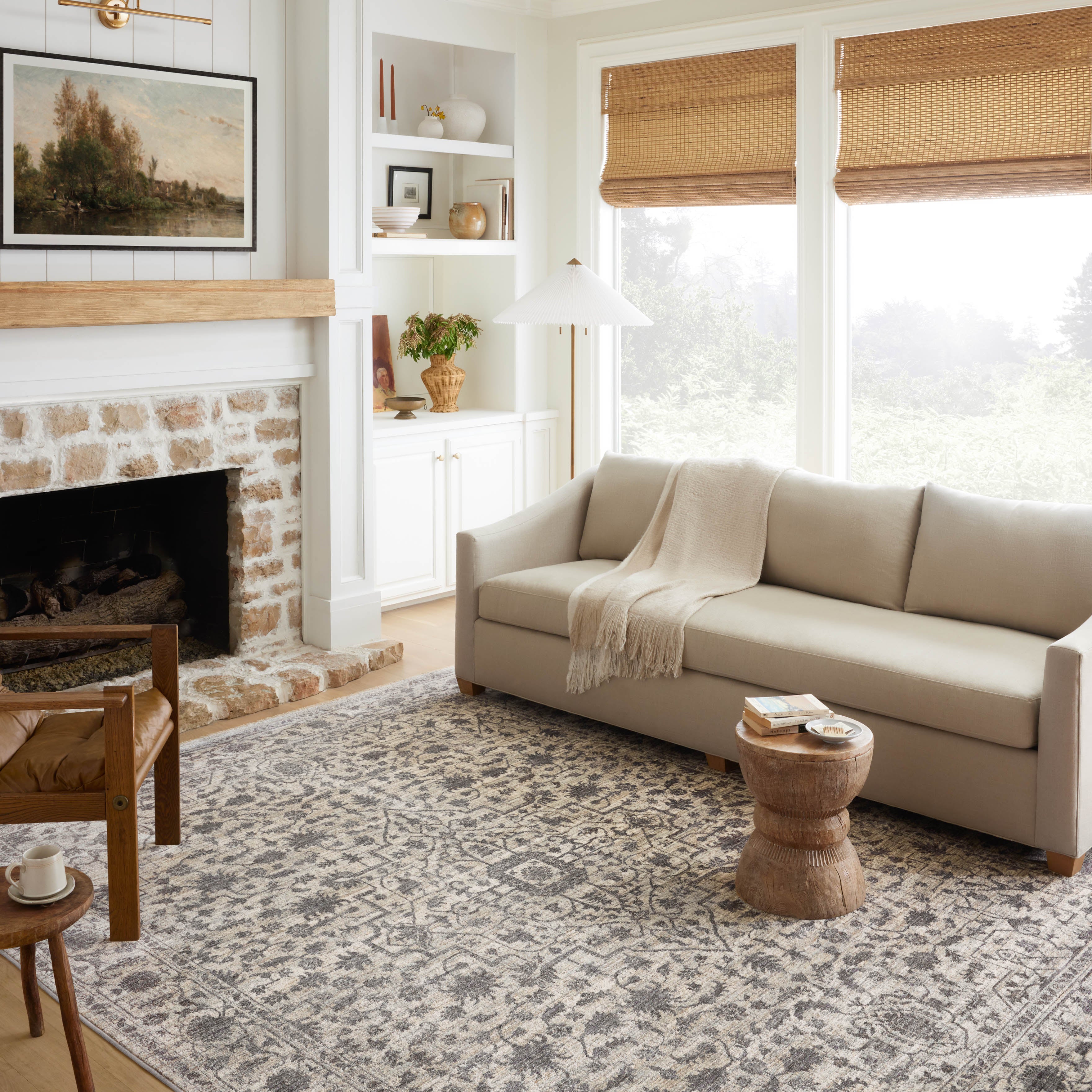 Loloi Sorrento Mist / Charcoal Rug RUGS - synthetic Loloi