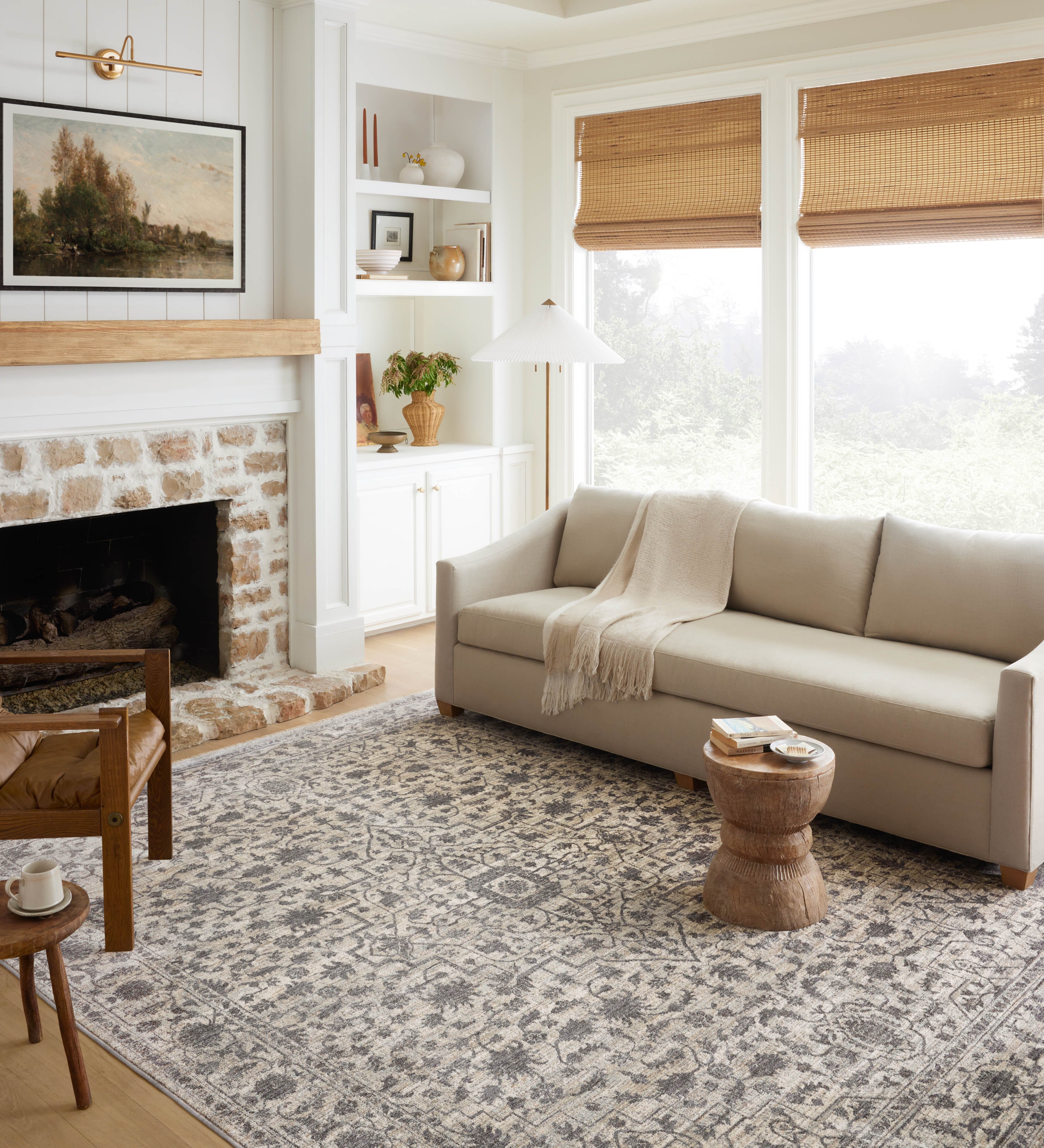 Loloi Sorrento Mist / Charcoal Rug RUGS - synthetic Loloi