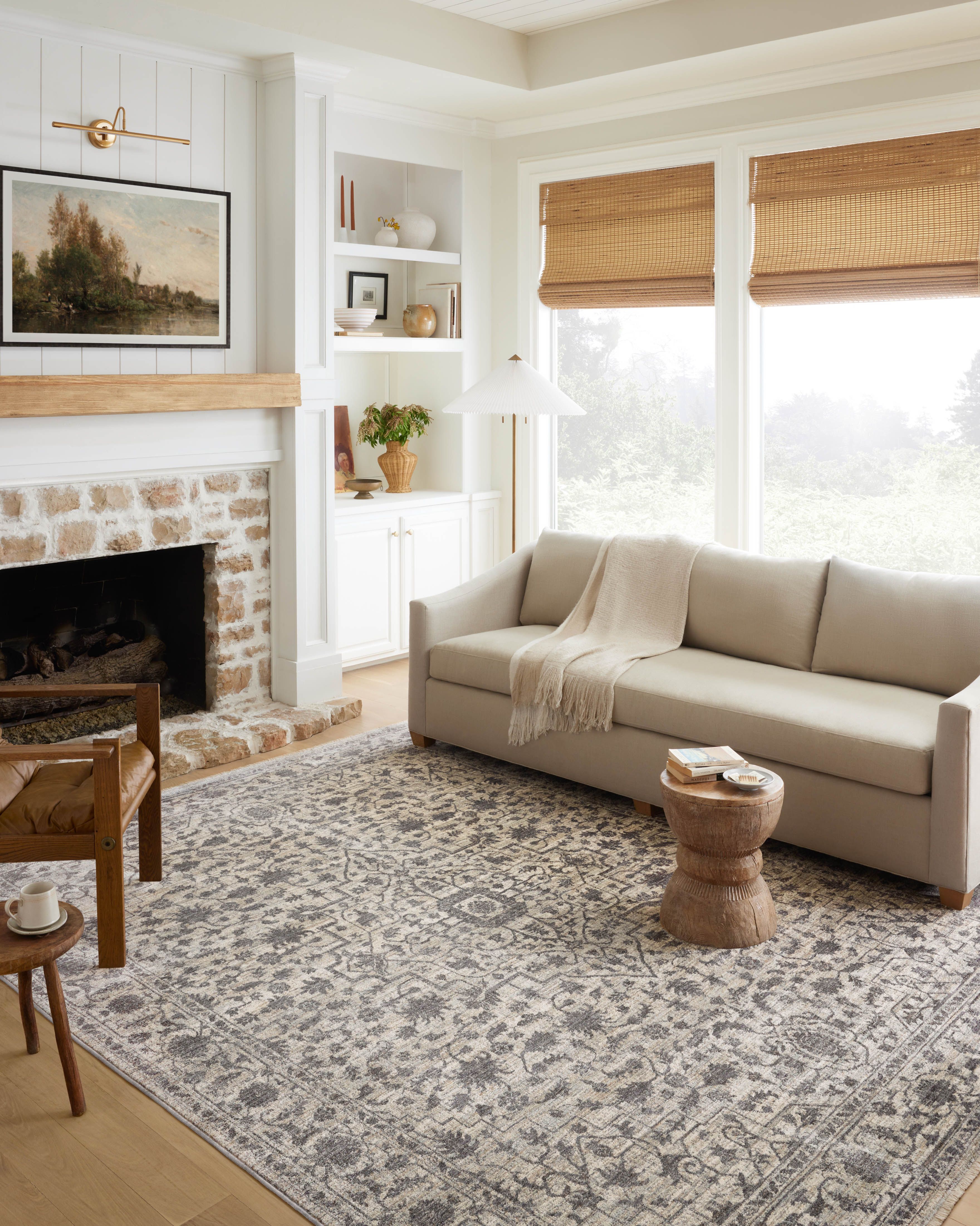 Loloi Sorrento Mist / Charcoal 2-RUGS-patterned Loloi