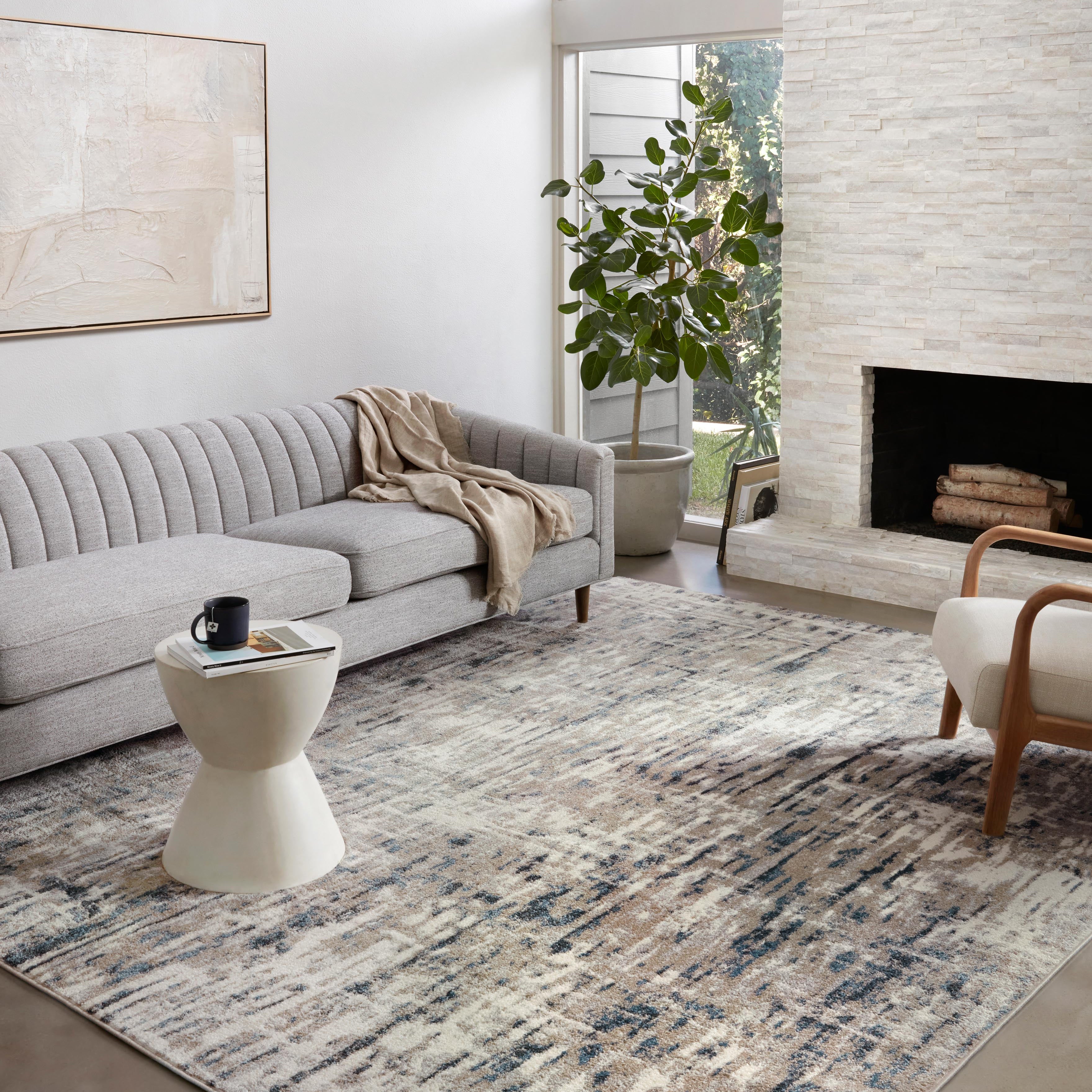 Loloi Spirit Stone / Blue Rug RUGS - synthetic Loloi