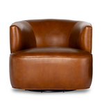 Miles Swivel Chair - Cognac - Rug & Weave