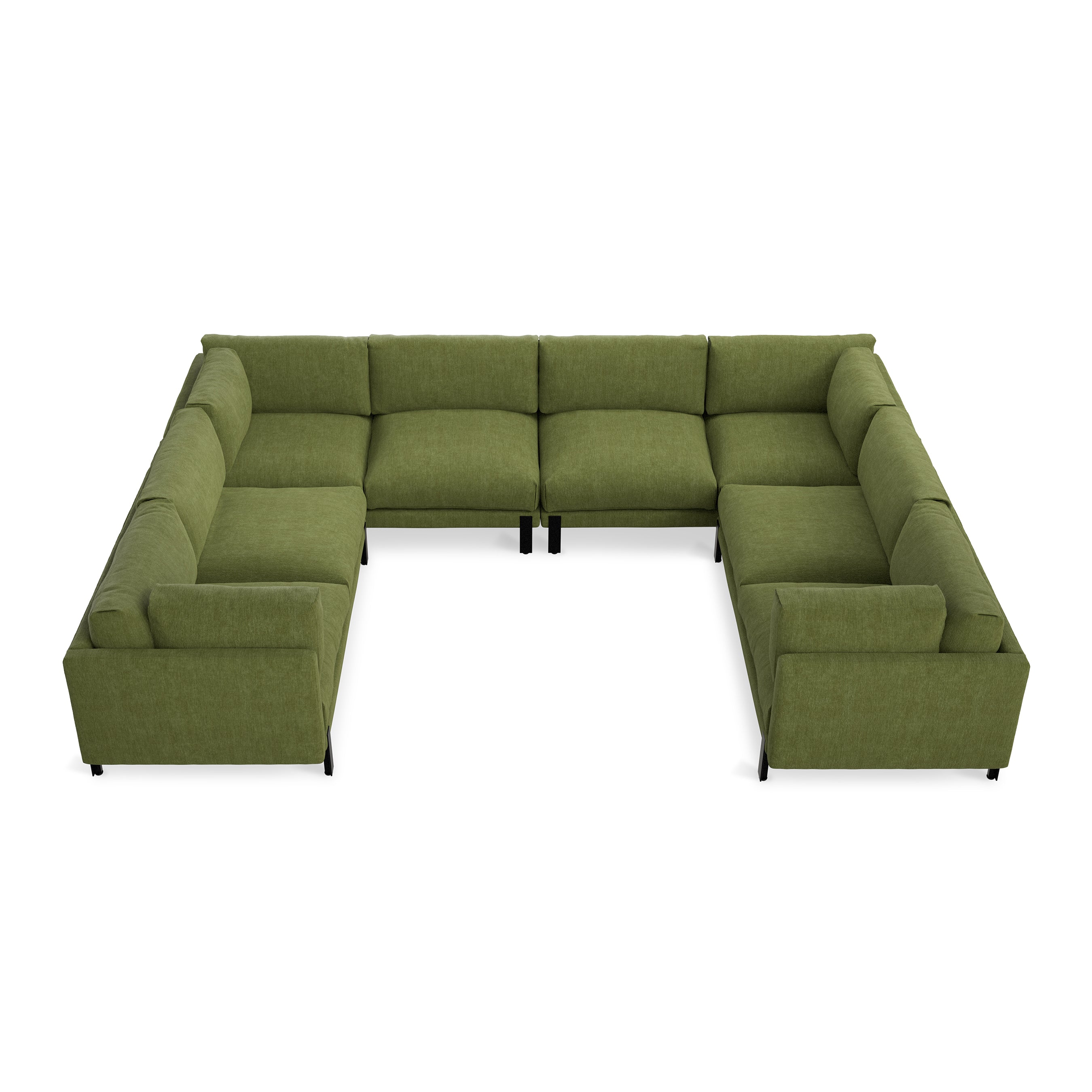 Gus* Modern Silverlake U-Shaped Sectional FURNITURE - sectionals Gus Bastille Clover