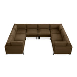Gus* Modern Silverlake U-Shaped Sectional FURNITURE - sectionals Gus Velvet Cocoa