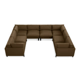 Gus* Modern Silverlake U-Shaped Sectional FURNITURE - sectionals Gus Velvet Cocoa