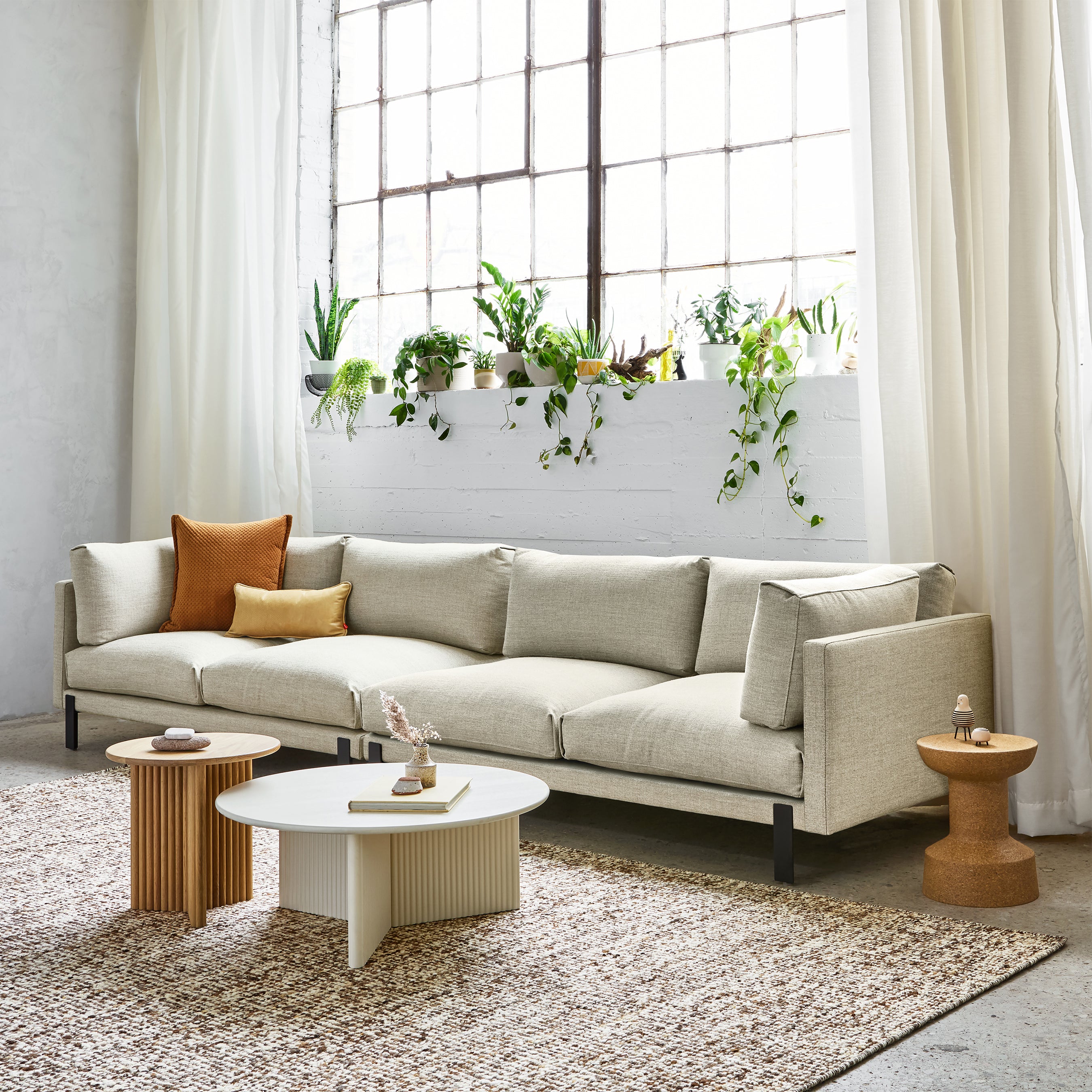 Gus* Modern Silverlake 144" Sofa FURNITURE - sofa Gus