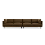 Gus* Modern Silverlake 144" Sofa FURNITURE - sofa Gus Velvet Cocoa