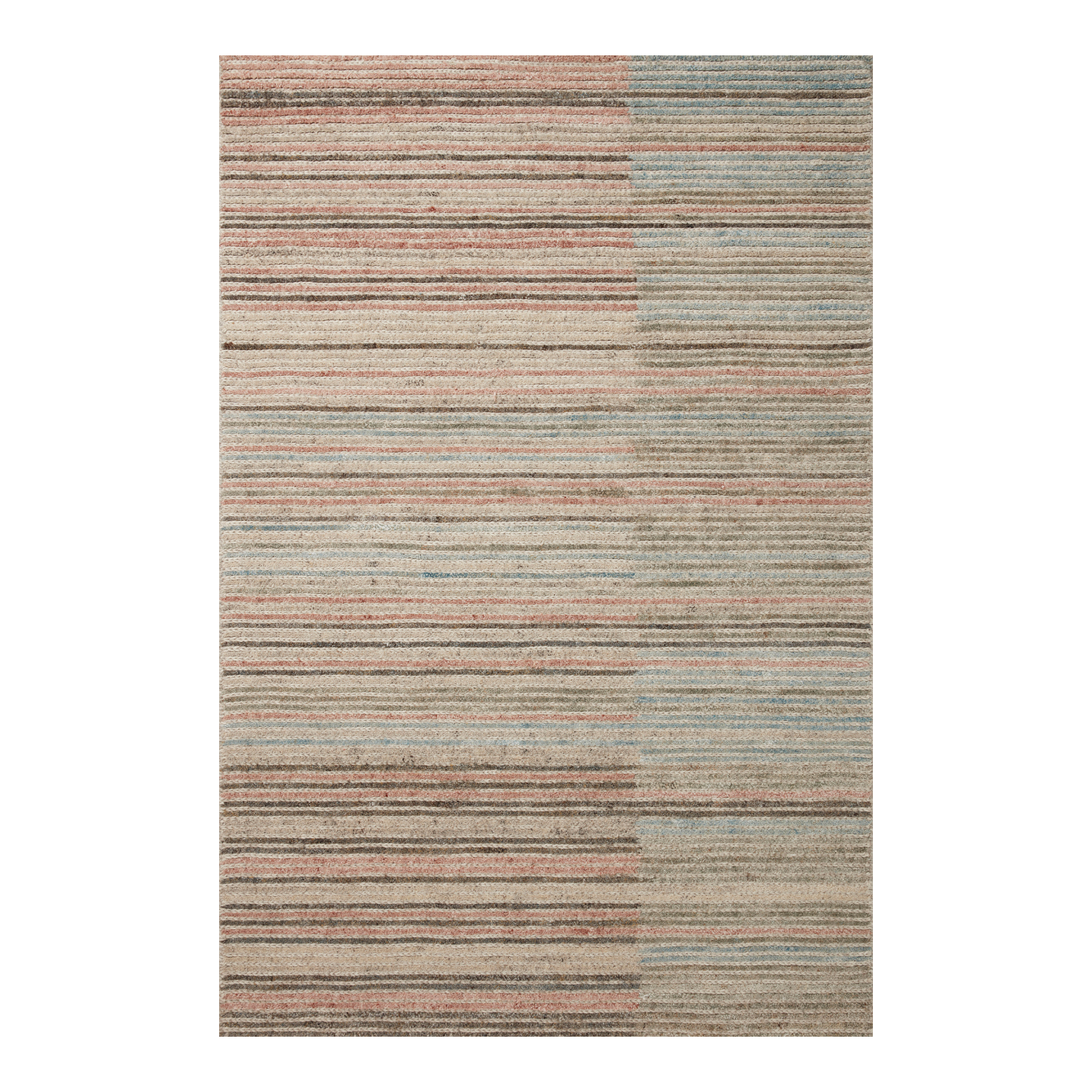 Loloi Stiles Beige / Multi Rug, 18" x 18" Sample