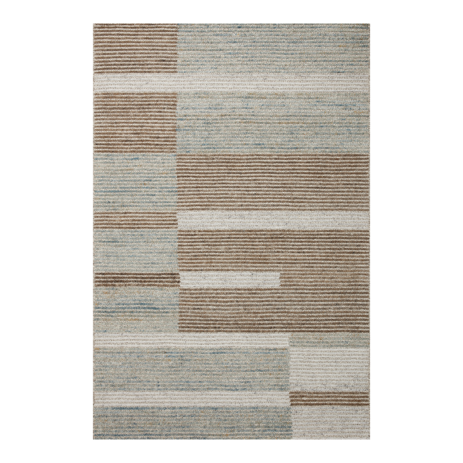 Loloi Stiles Tobacco / Lagoon Rug, 18" x 18" Sample