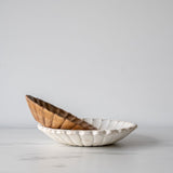 Scalloped Edge Mango Wood Bowl - Rug & Weave