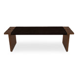 Merrill Outdoor Bench Dark Brown FURNITURE - benches Moe's Furniture