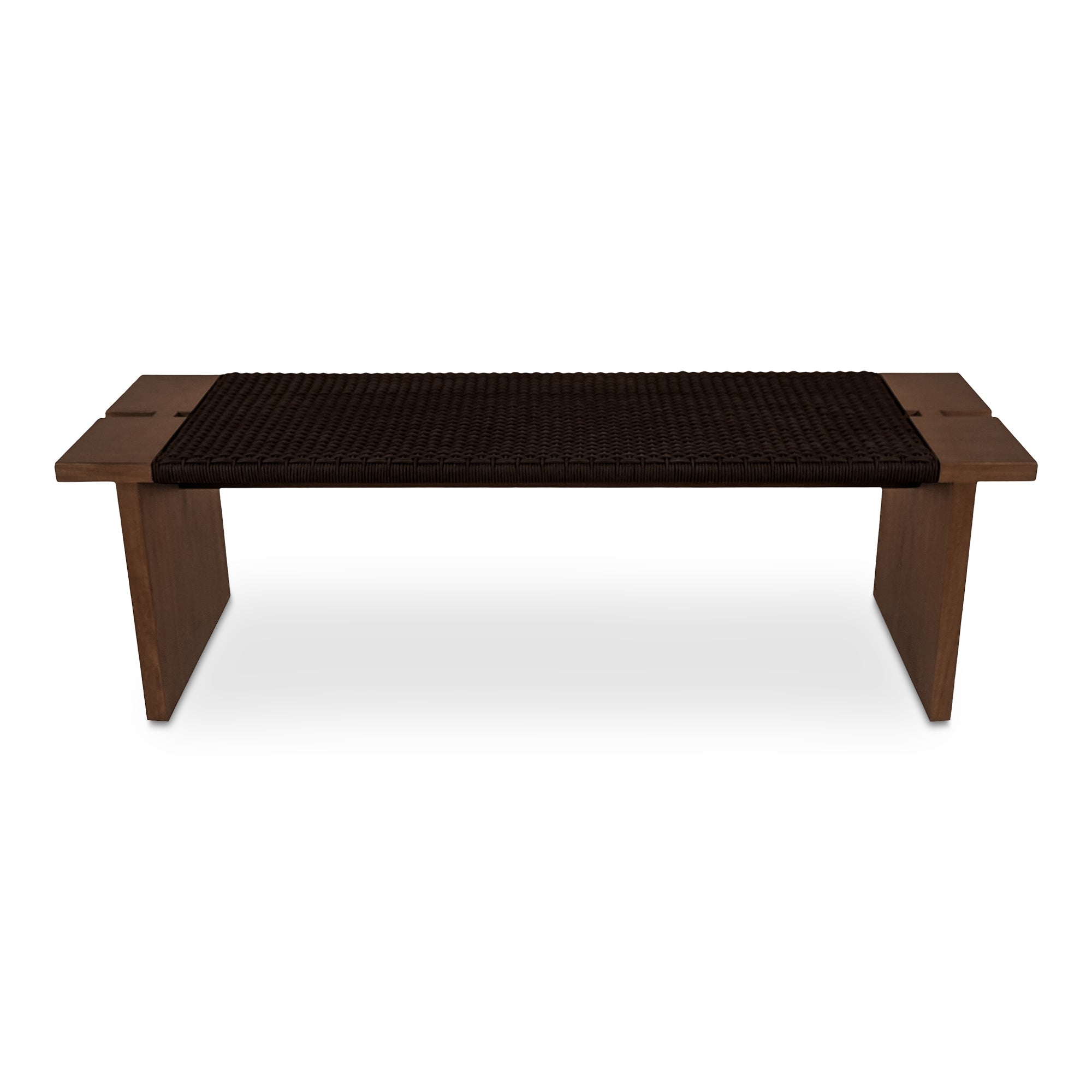 Merrill Outdoor Bench Dark Brown FURNITURE - benches Moe's Furniture