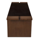 Merrill Outdoor Bench Dark Brown FURNITURE - benches Moe's Furniture