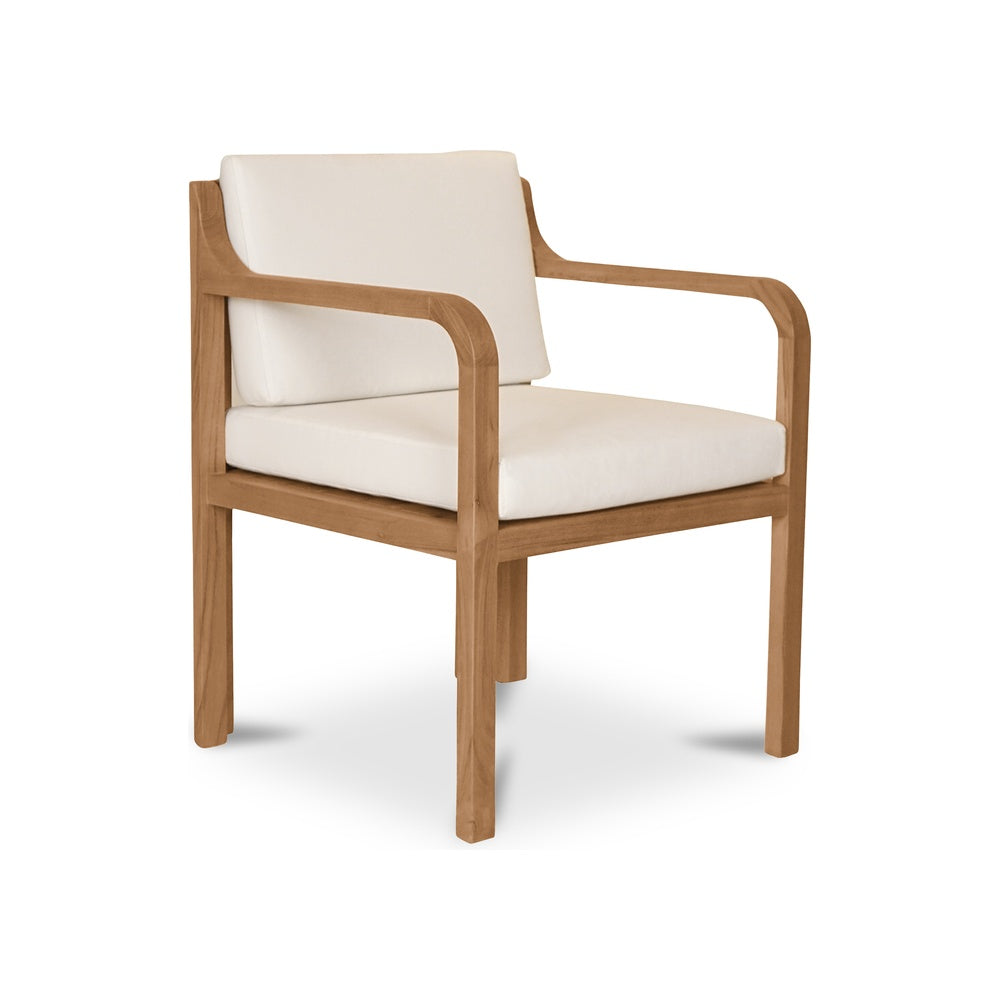 Nestor Outdoor Dining Chair White Furniture - outdoor dining table Moe's Furniture