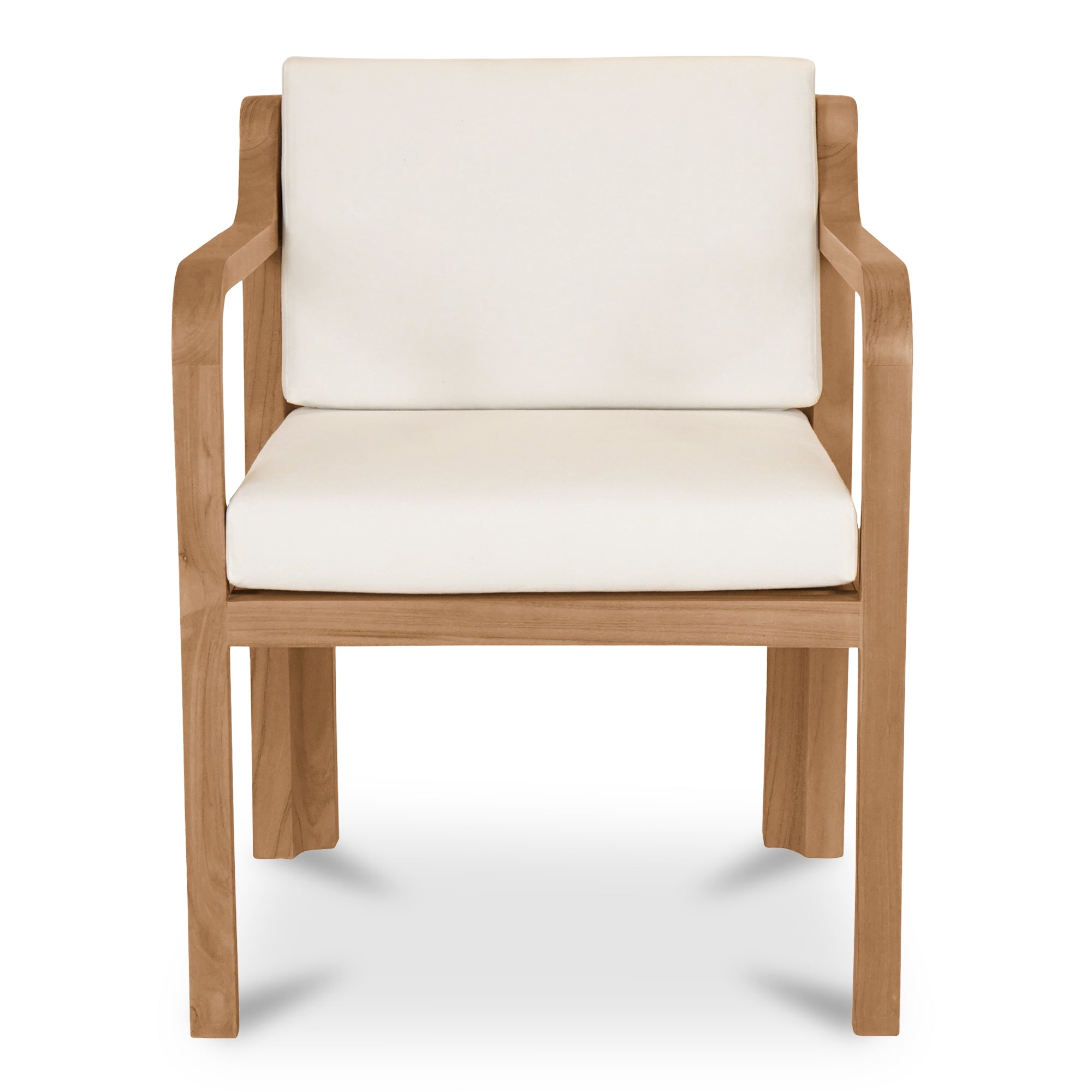 Nestor Outdoor Dining Chair White Furniture - outdoor dining table Moe's Furniture
