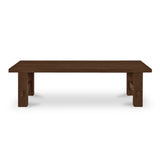Emilea Outdoor Dining Bench Brown FURNITURE - dining tables Moe's Furniture