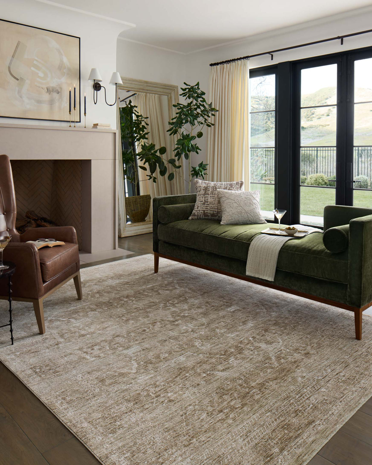 Loloi Tabitha Sage / Ivory Rug 0-patterned rugs Loloi