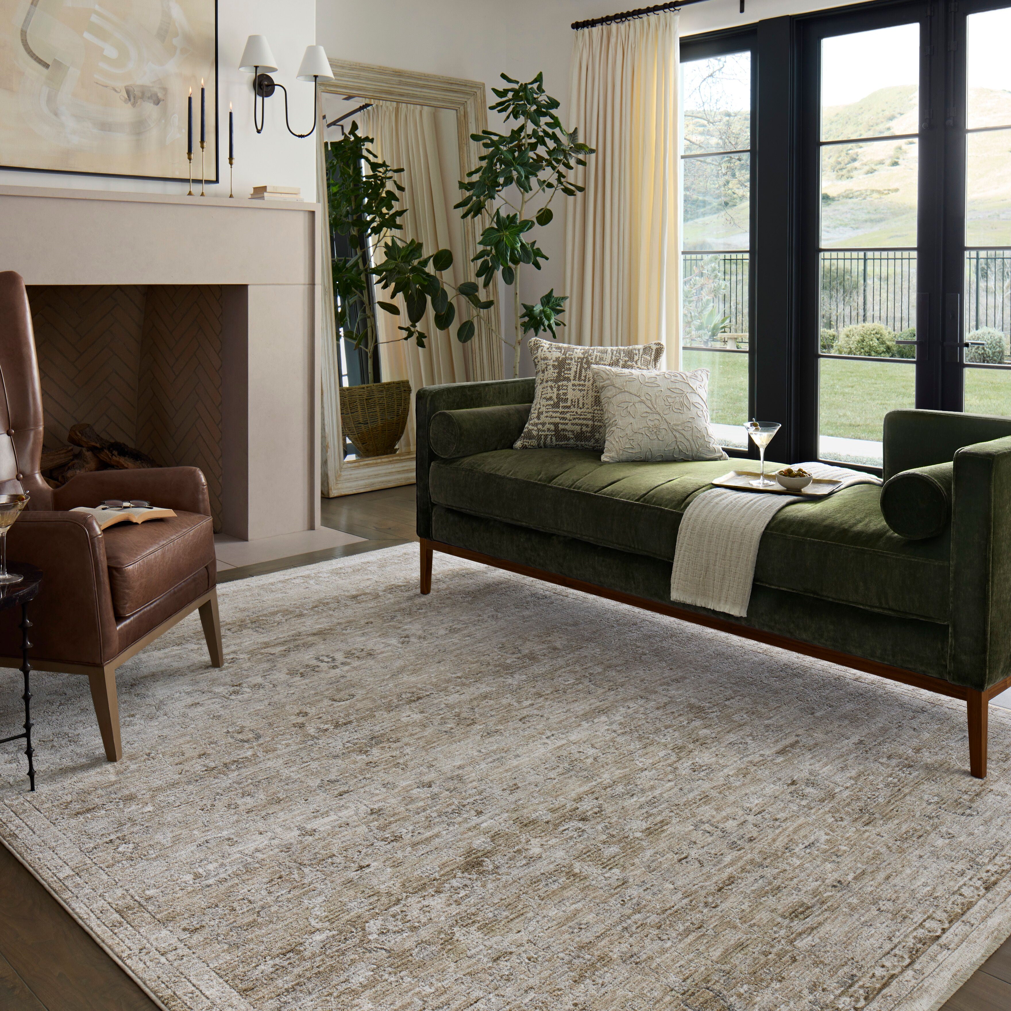 Loloi Tabitha Ivory / Khaki Rug 0-patterned rugs Loloi