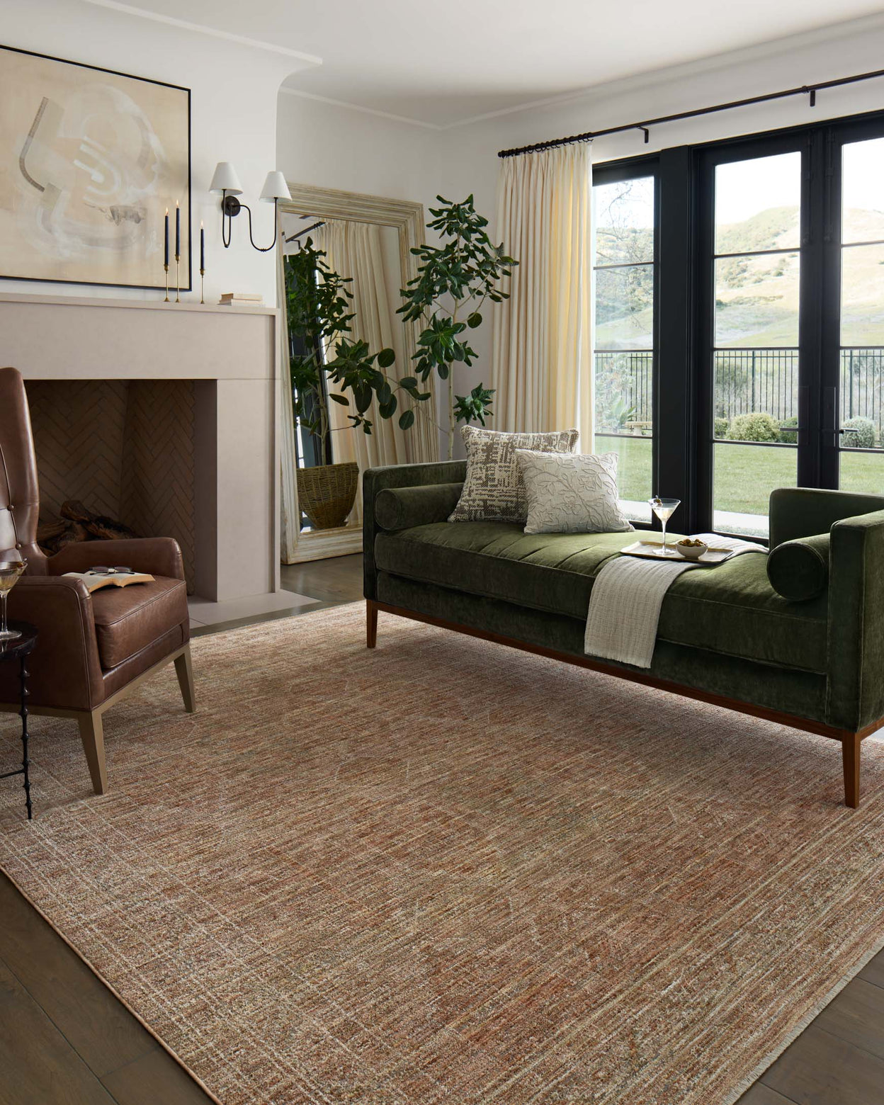 Loloi Tabitha Clay / Natural Rug 0-patterned rugs Loloi
