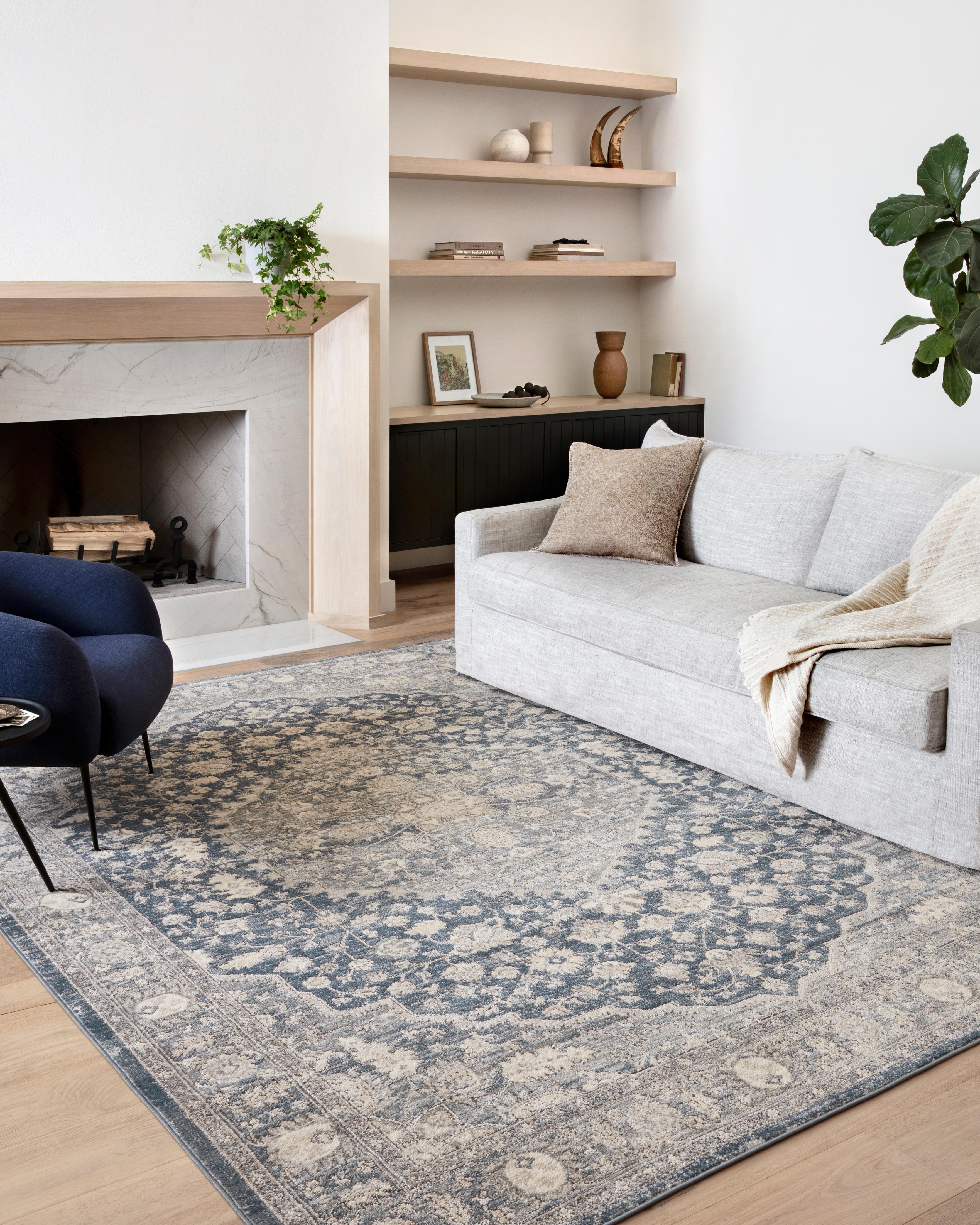 Loloi Teagan Denim / Mist Rug RUGS - patterned Loloi