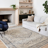 Loloi Teagan Natural / Lt. Grey Rug RUGS - patterned Loloi