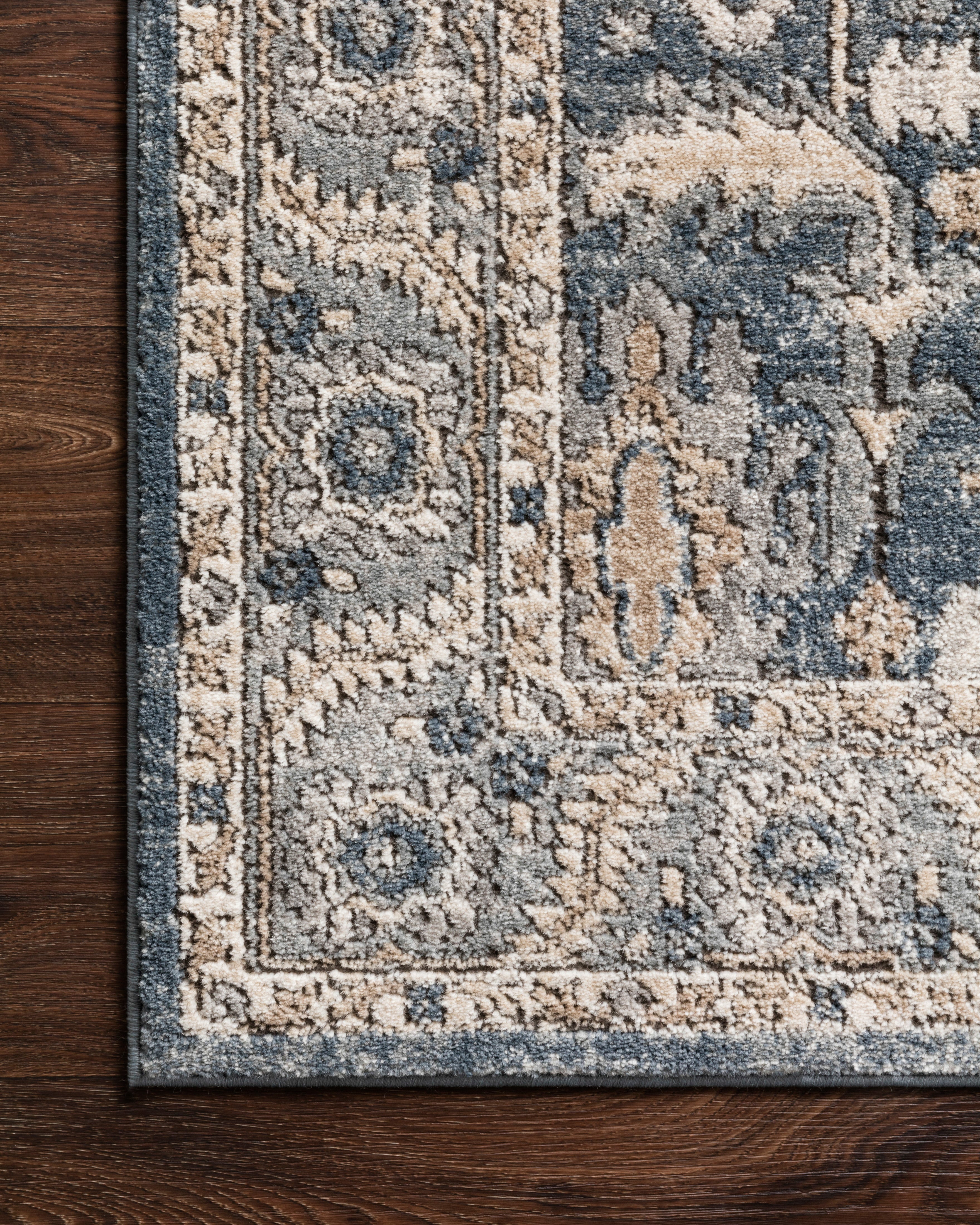 Loloi Teagan Denim / Pebble Rug RUGS - synthetic Loloi