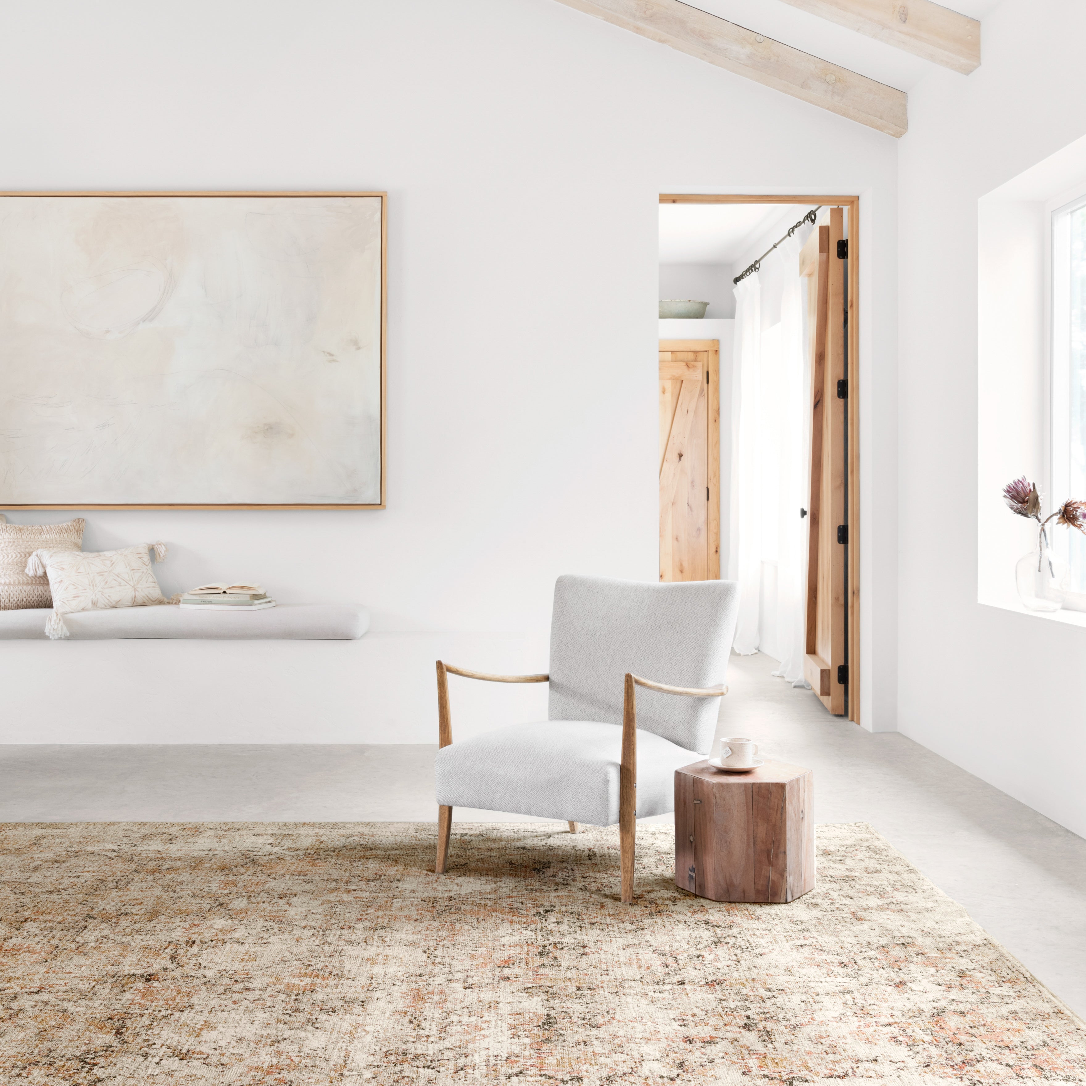 Loloi Theia Taupe / Gold Rug RUGS - synthetic Loloi