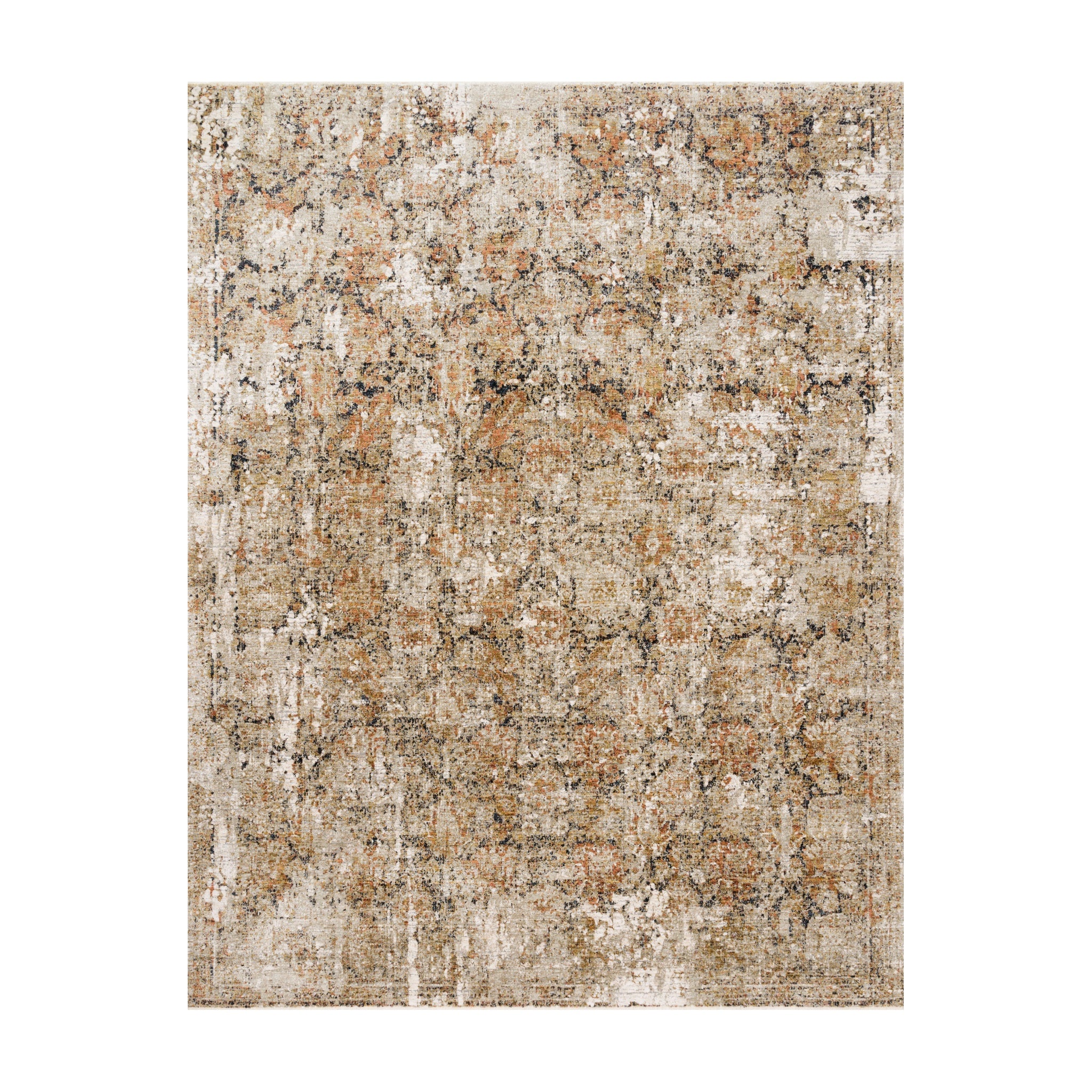 Loloi Theia Taupe / Gold Rug RUGS - synthetic Loloi 18" x 18"