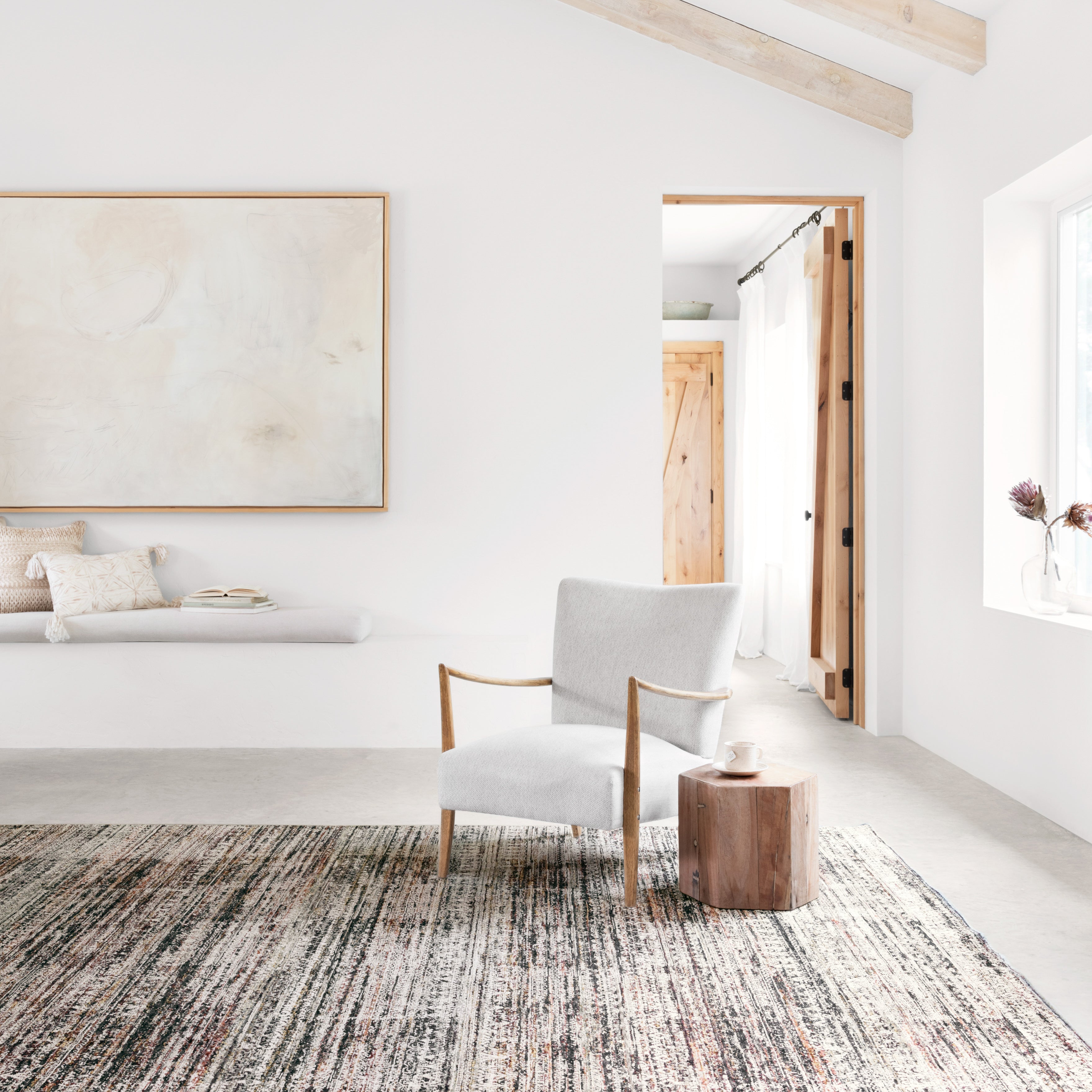 Loloi Theia Grey / Multi Rug RUGS - synthetic Loloi