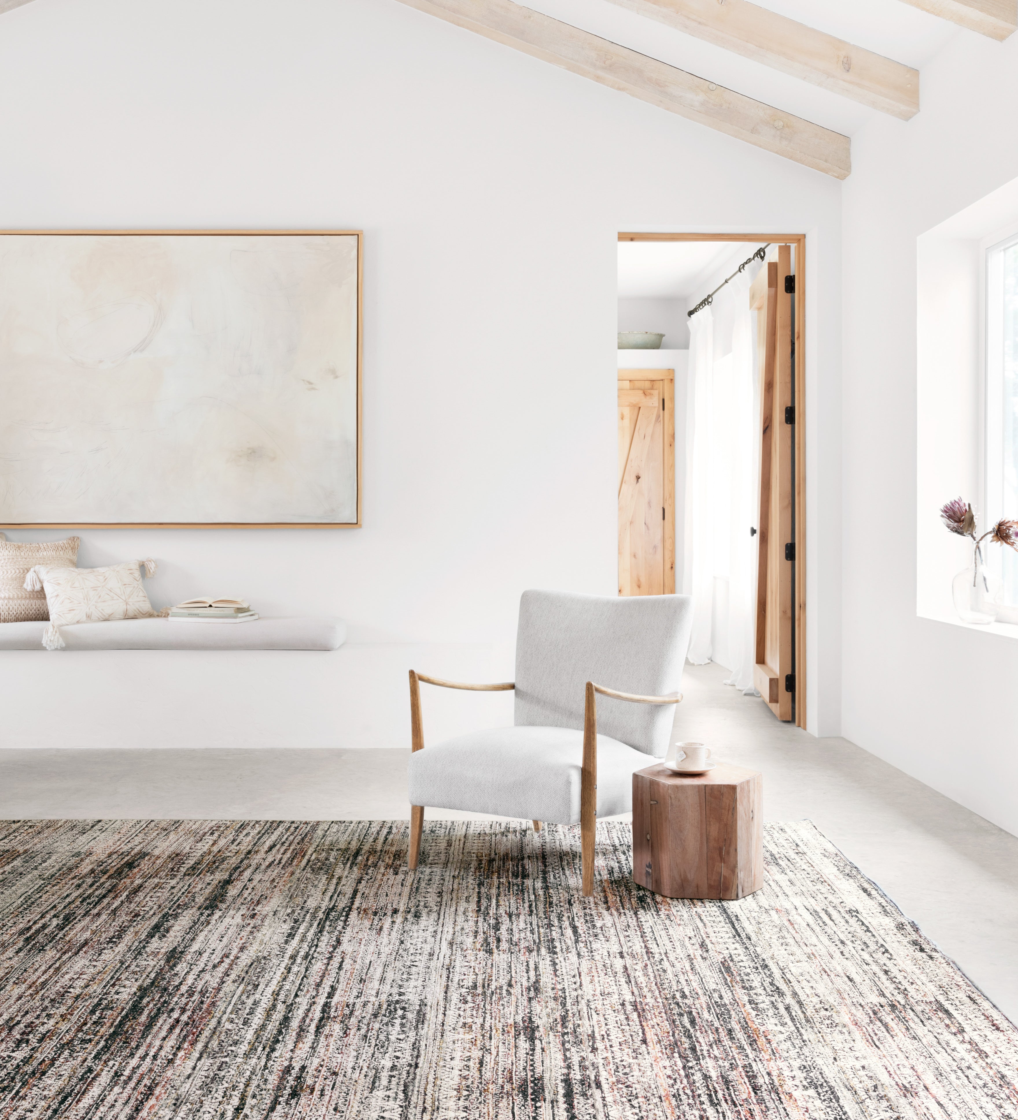 Loloi Theia Grey / Multi Rug RUGS - synthetic Loloi