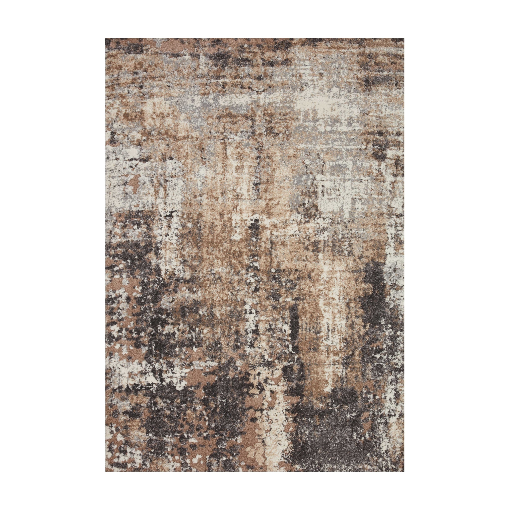 Loloi Theory Taupe / Grey Rug No.1 RUGS - synthetic Loloi 18" x 18"