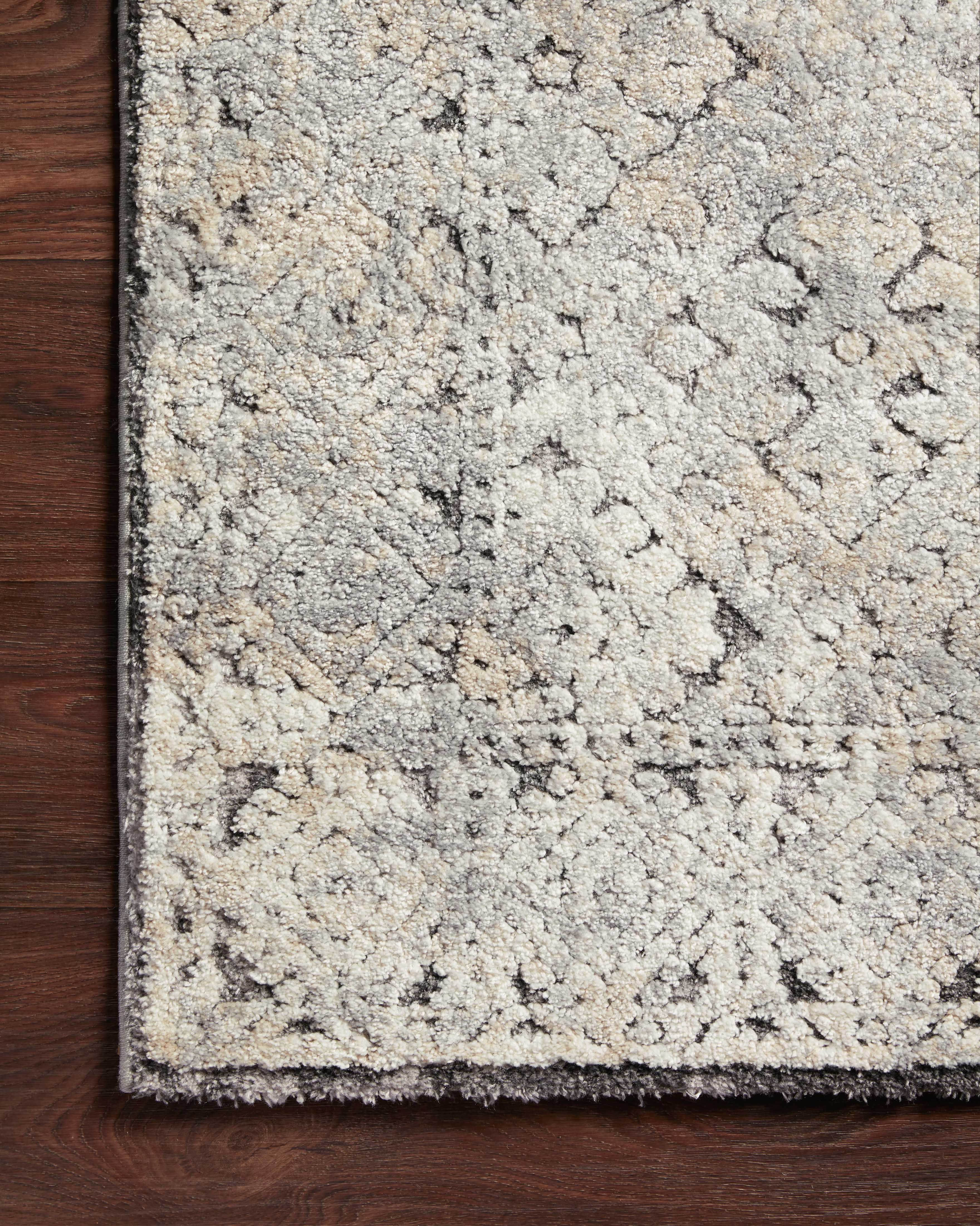 Loloi Theory Grey / Sand Rug RUGS - synthetic Loloi