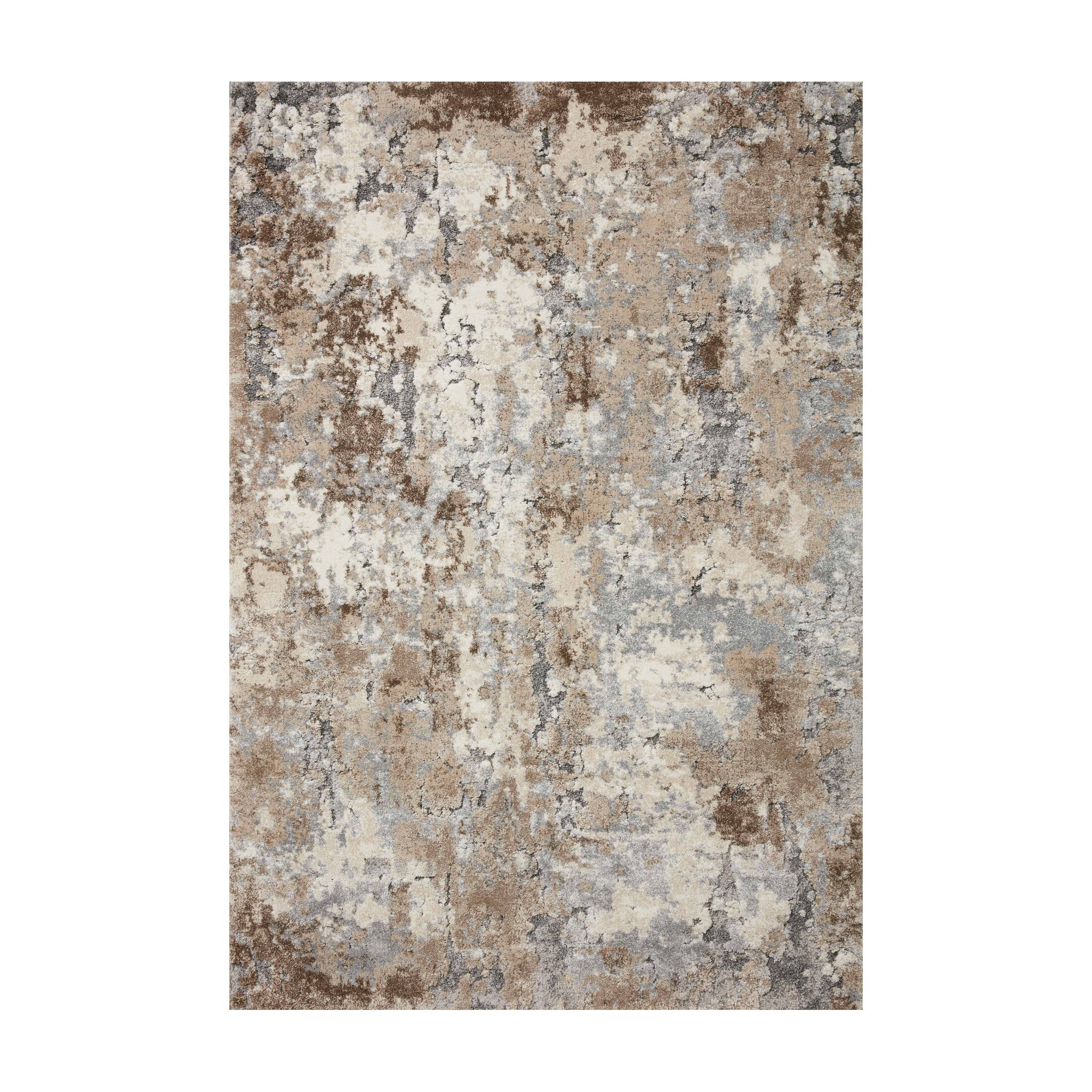 Loloi Theory Dove / Bark Rug RUGS - synthetic Loloi 18" x 18"