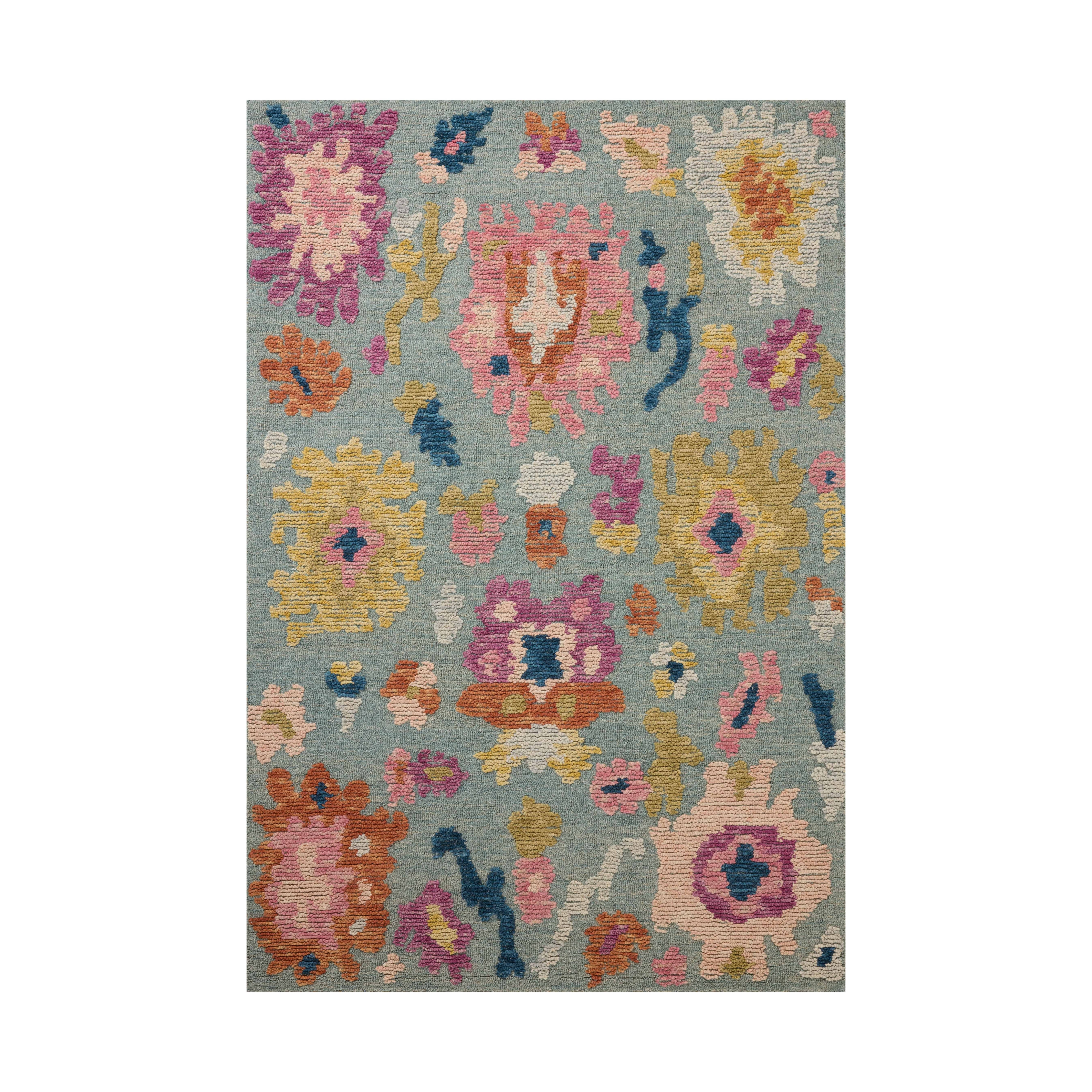 Loloi Tilly Spa / Multi Rug, 18" x 18" Sample