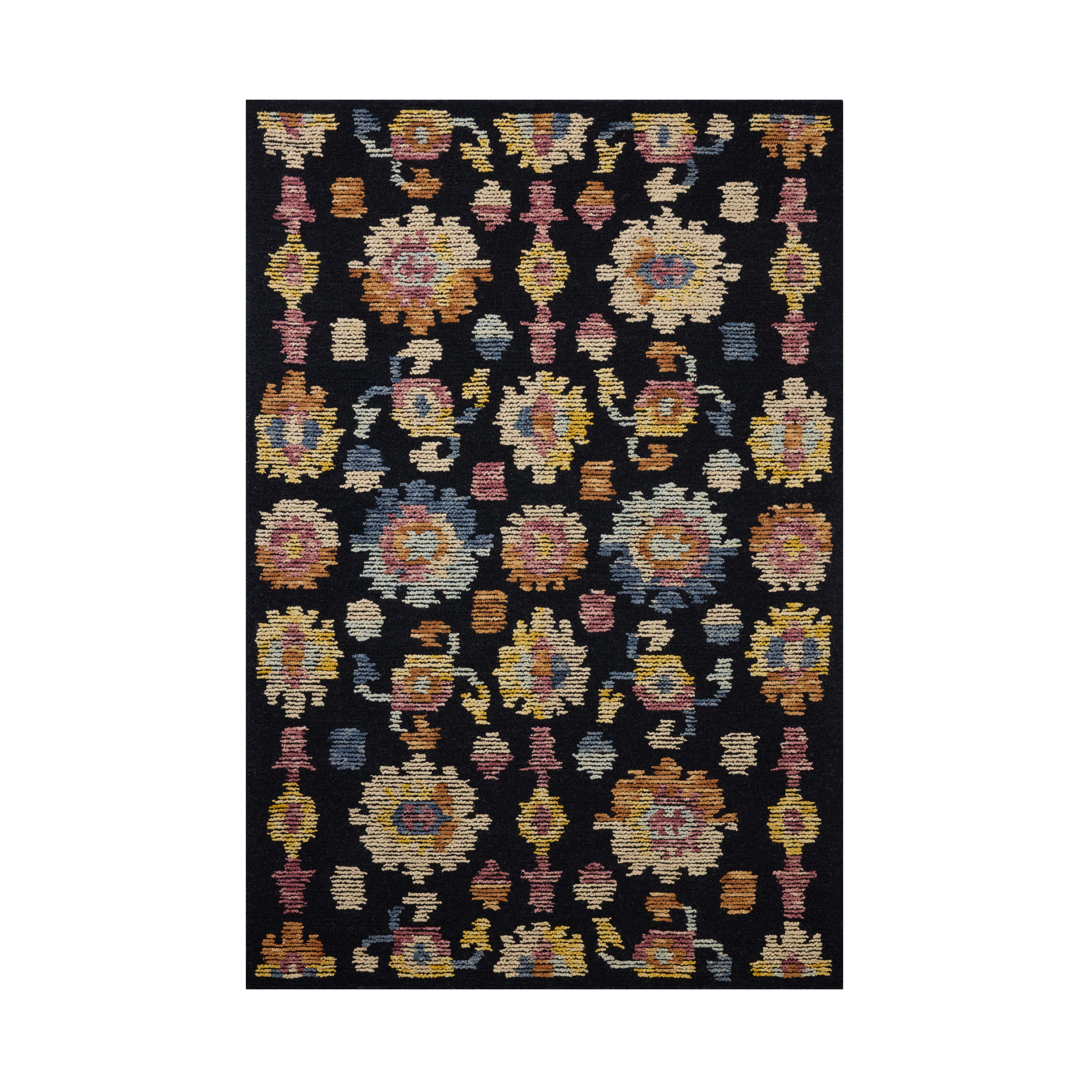 Loloi Tilly Midnight / Multi Rug, 18" x 18" Sample