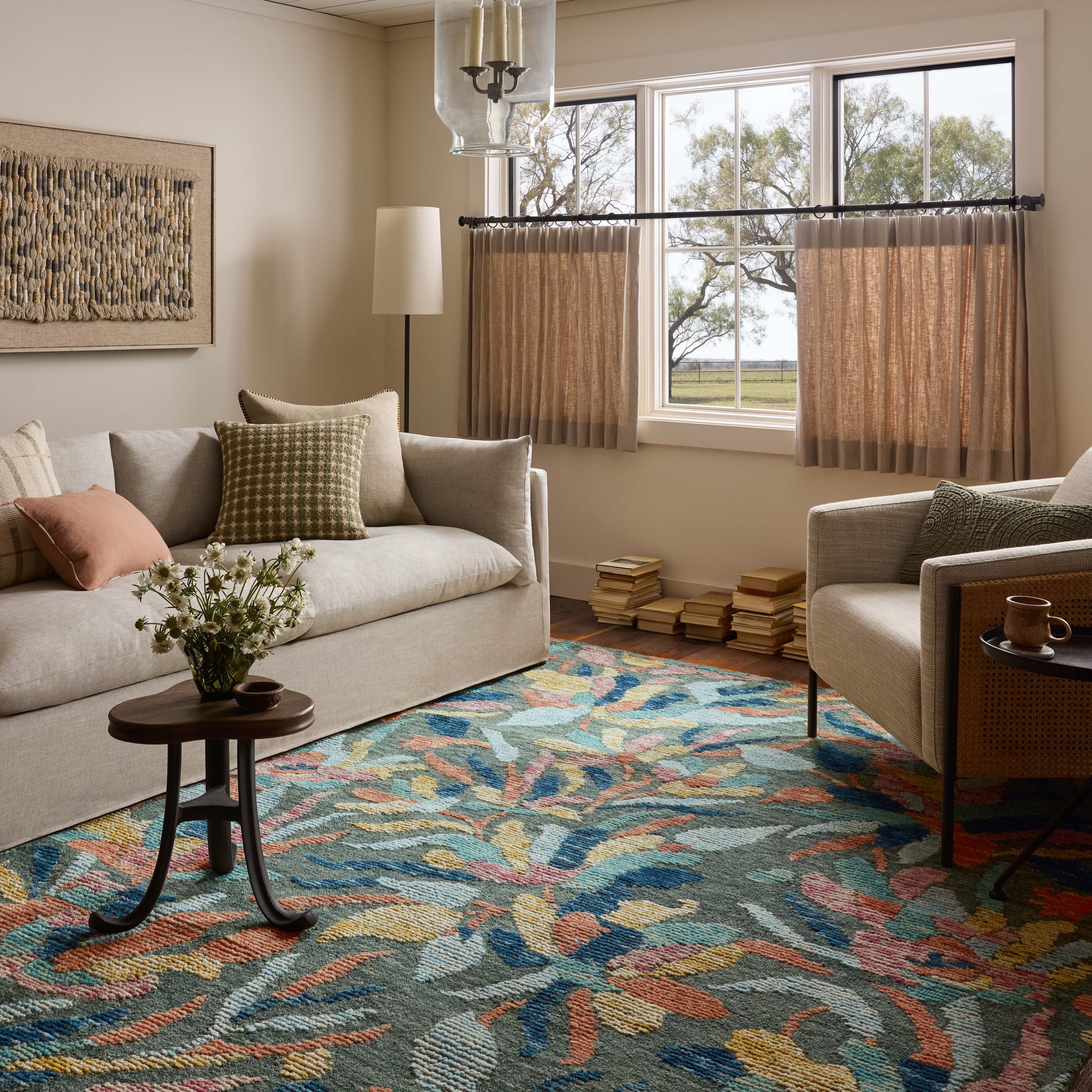 Loloi Tilly Green / Multi Rug RUGS - wool Loloi