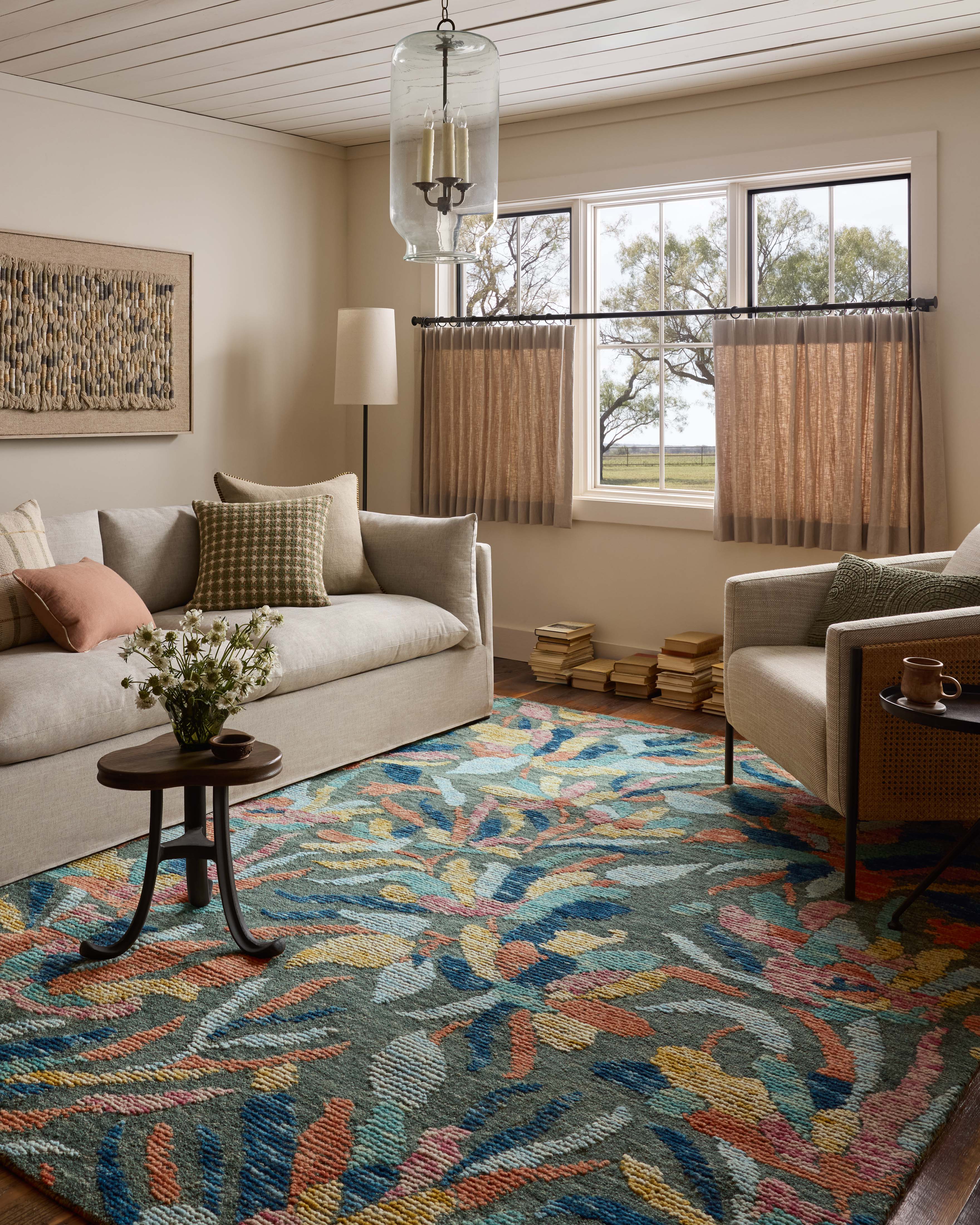 Loloi Tilly Green / Multi Rug RUGS - wool Loloi