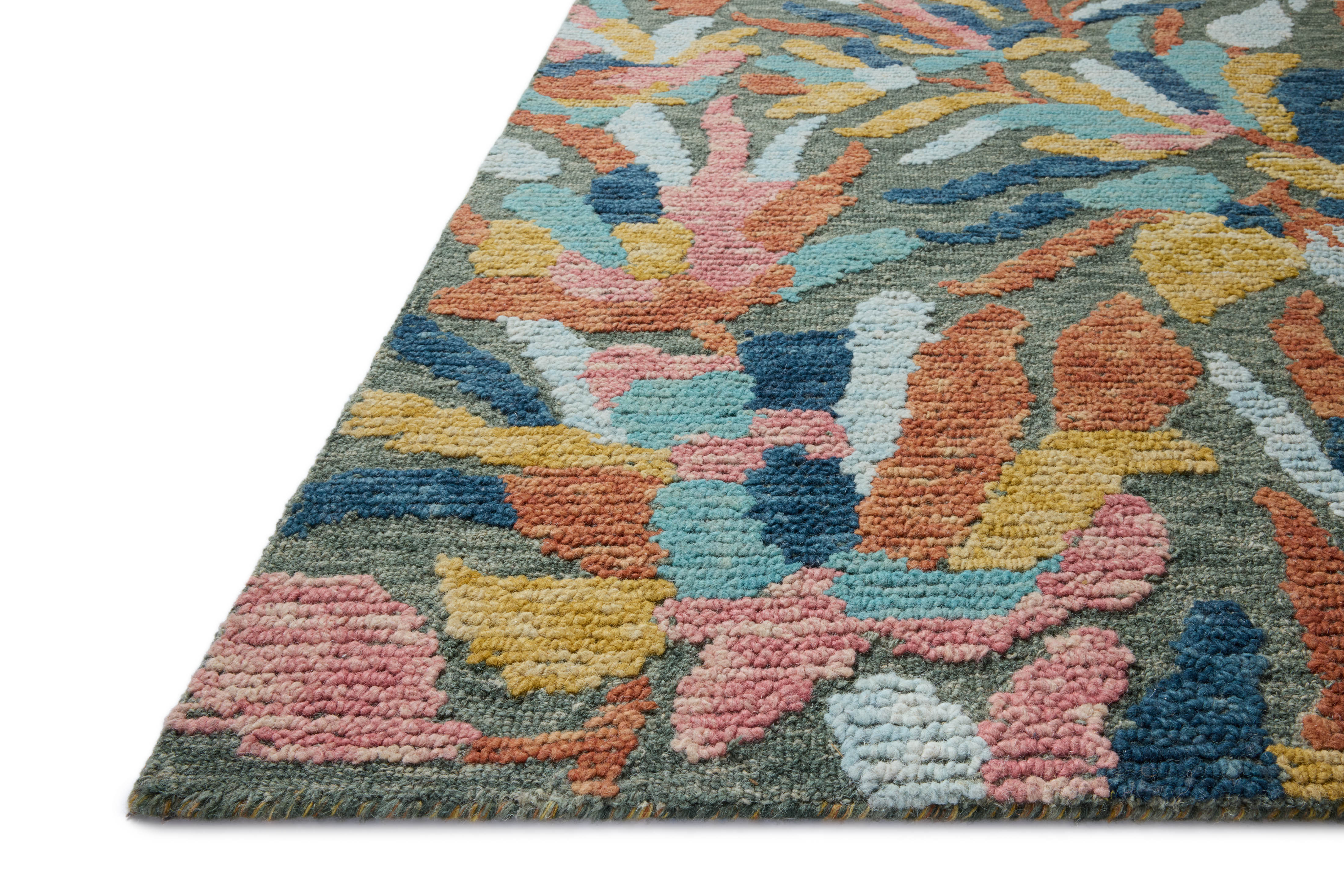 Loloi Tilly Green / Multi Rug RUGS - wool Loloi