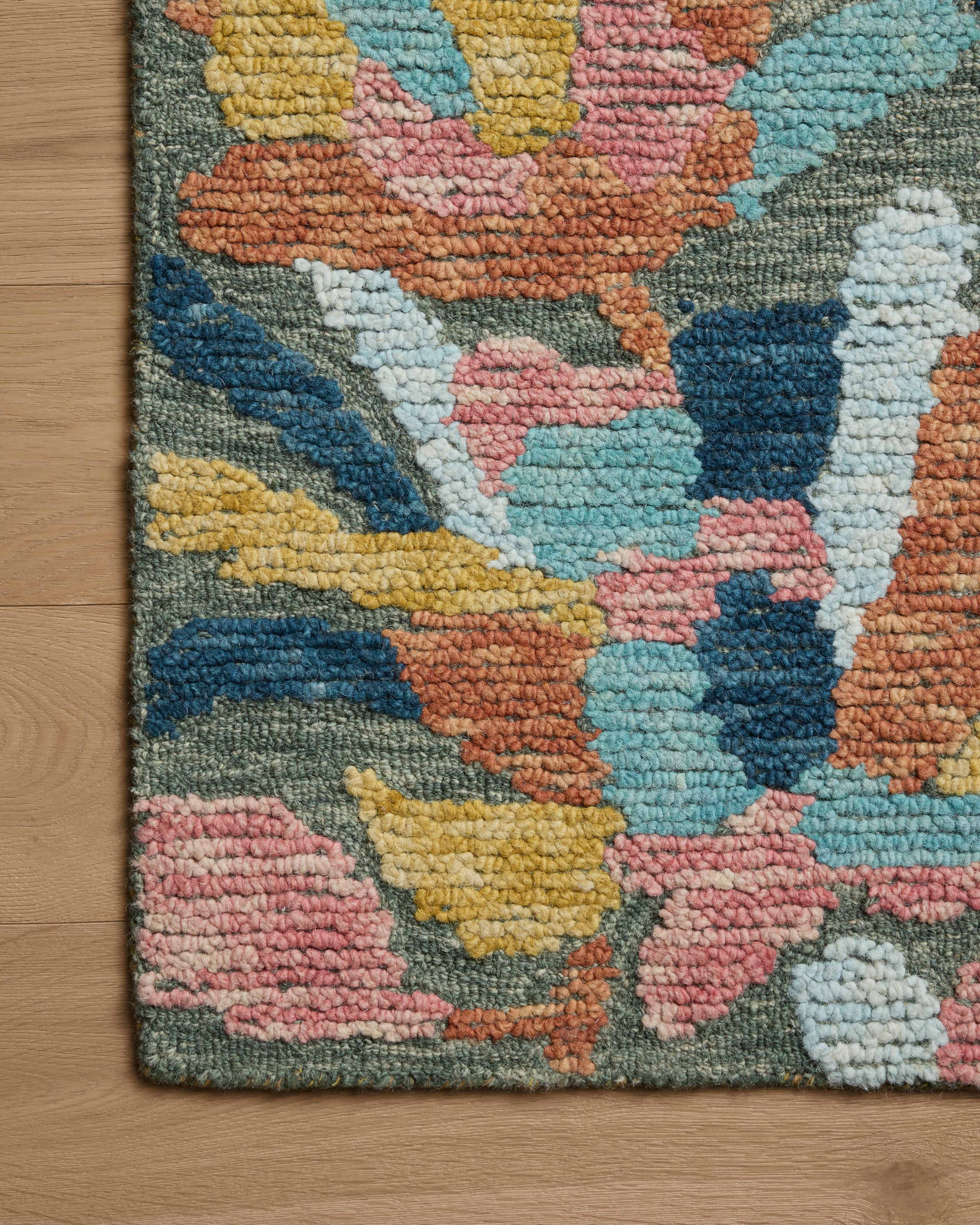 Loloi Tilly Green / Multi Rug RUGS - wool Loloi