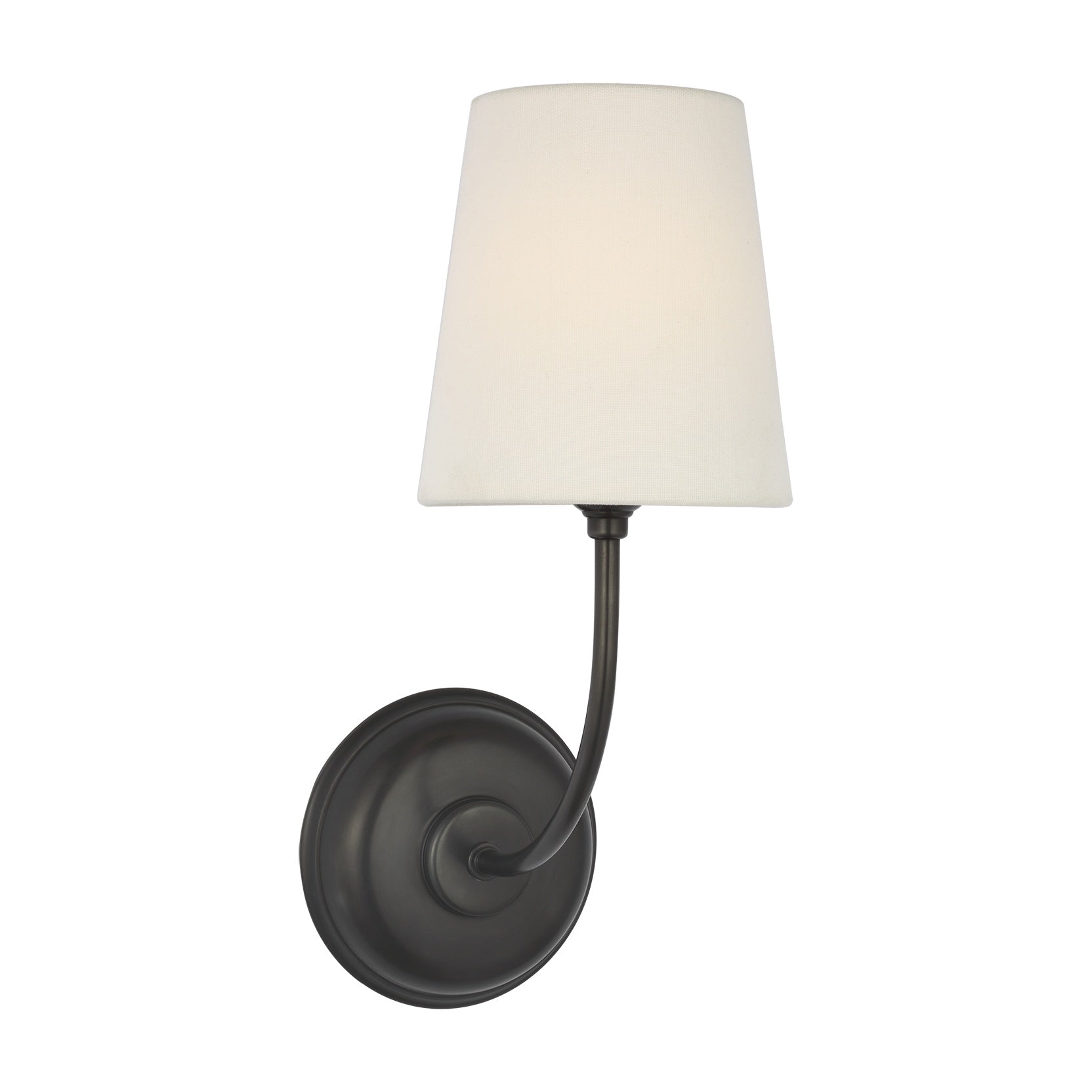 Vendome 16" Cordless Single Sconce LIGHTING - sconce Visual Comfort Bronze
