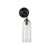 Katie Small Cylinder Sconce LIGHTING - sconce Visual Comfort - Signature Bronze Seeded Glass