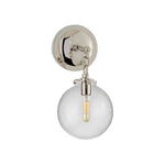 Katie Small Globe Sconce LIGHTING - sconce Visual Comfort - Signature Polished Nickel Seeded Glass