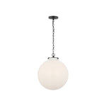 Katie Large Globe Pendant LIGHTING - pendant Visual Comfort - Signature Bronze White Glass