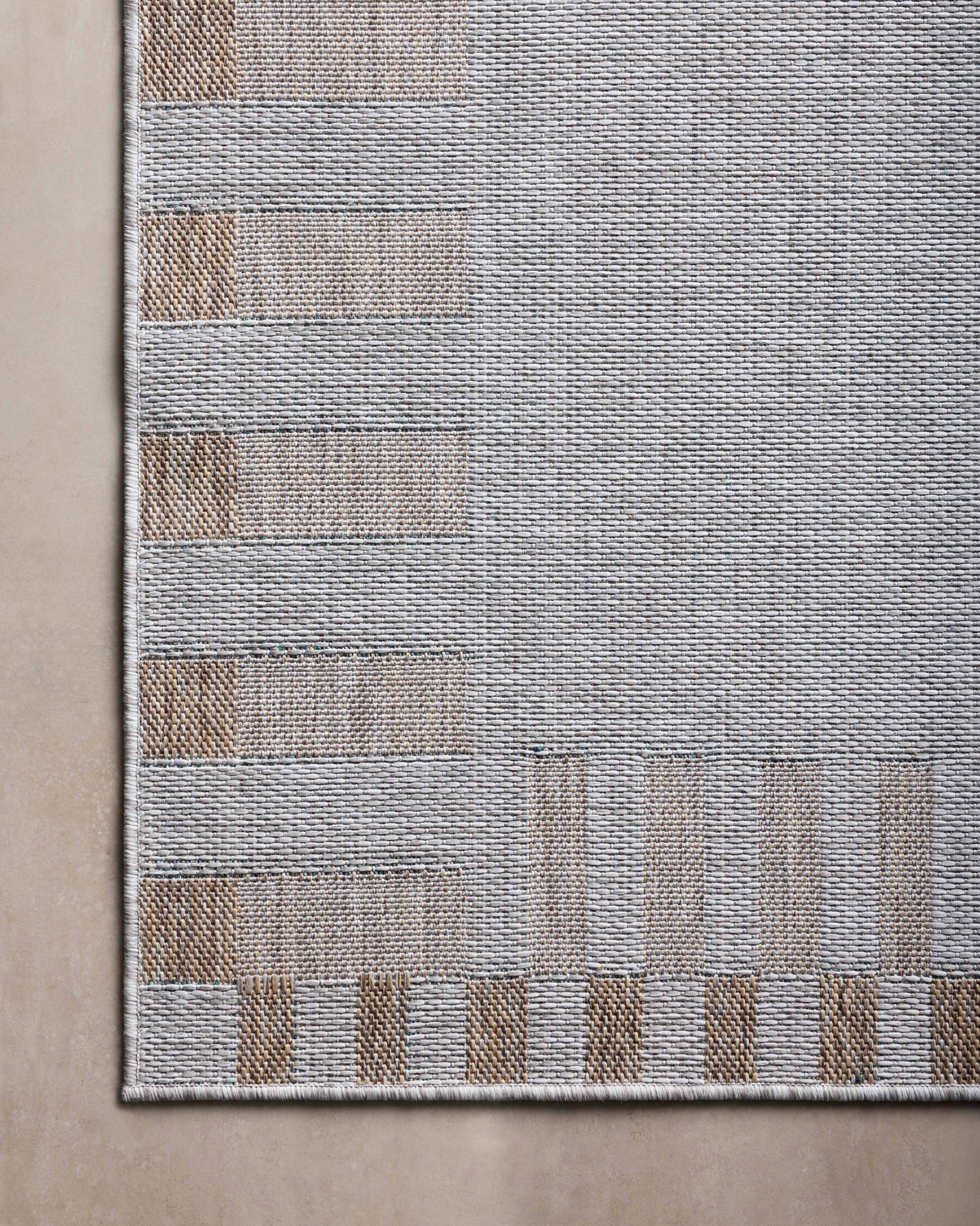 Amber Lewis x Loloi Topanga Silver / Natural Rug 5-Rugs - indoor/outdoor Loloi